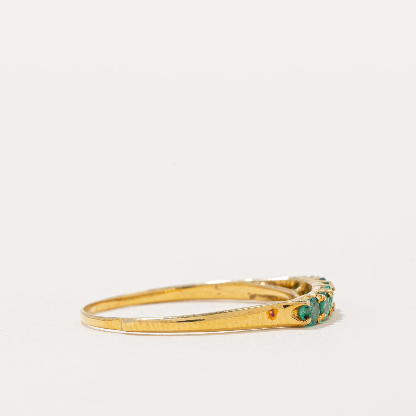 Bague six émeraudes | 0,25 ct au total | Taille 9,25 |