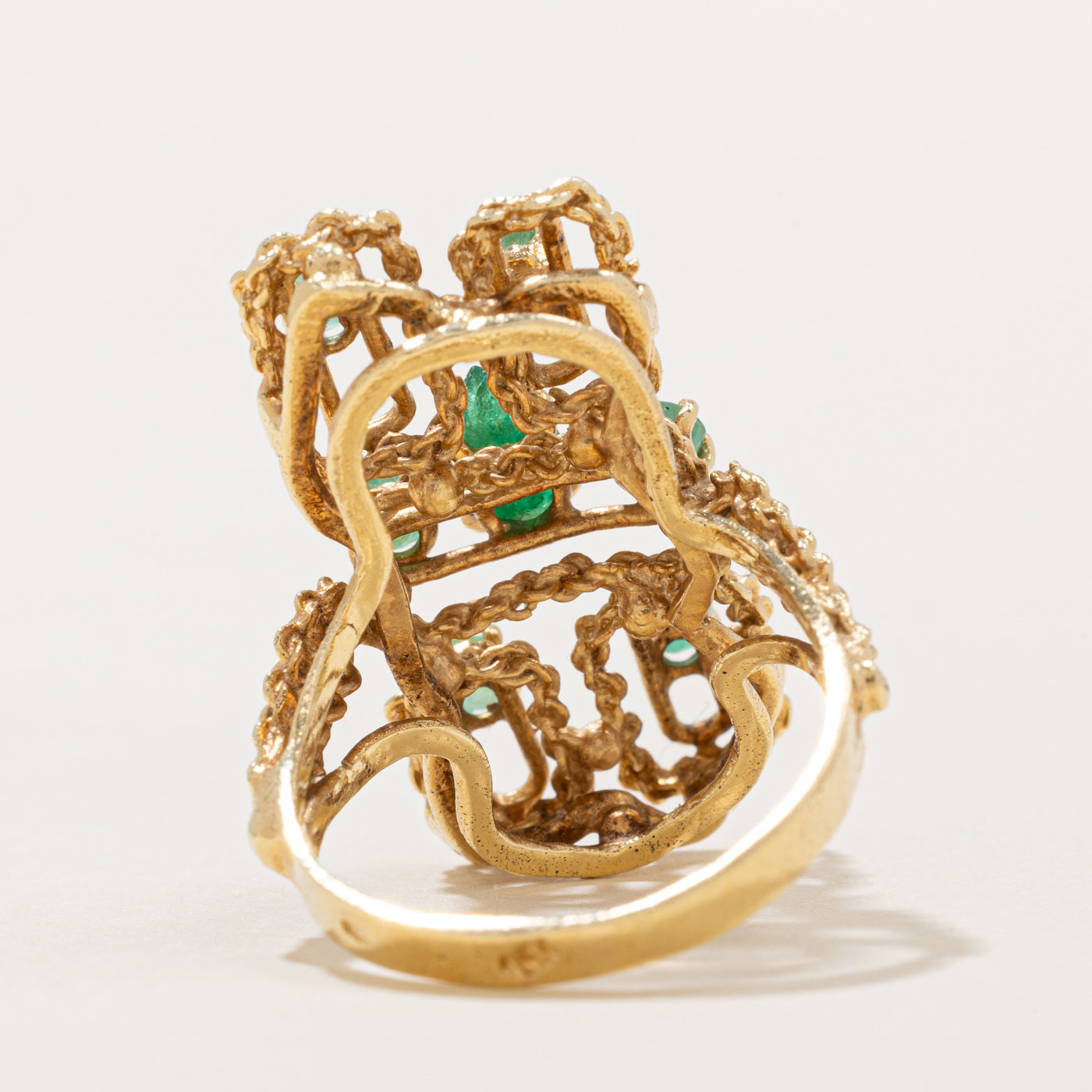 Emerald Cocktail Ring | 0.80ctw | SZ 7 |