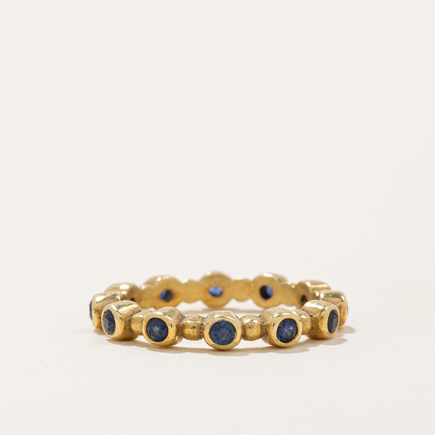 Bezel Set Sapphire Eternity Ring | 0.24ctw | SZ 6.25 |
