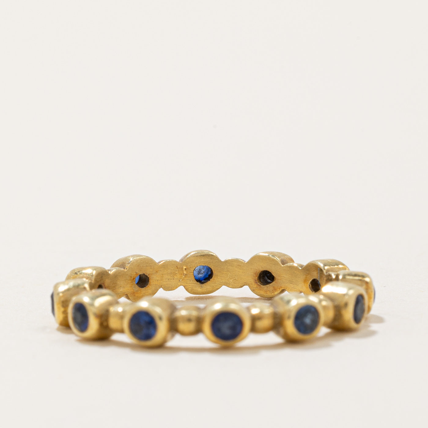 Bezel Set Sapphire Eternity Ring | 0.24ctw | SZ 6.25 |