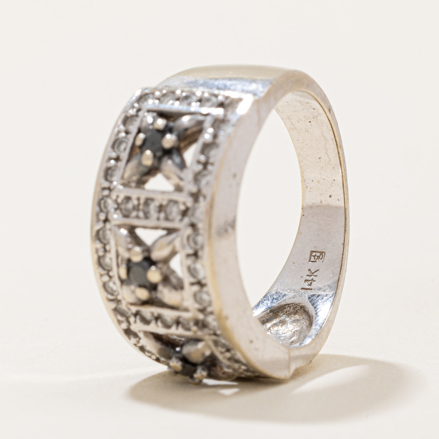 Black & White Diamond Cocktail Ring | 0.09ctw, 0.32ctw | SZ 6.5 |