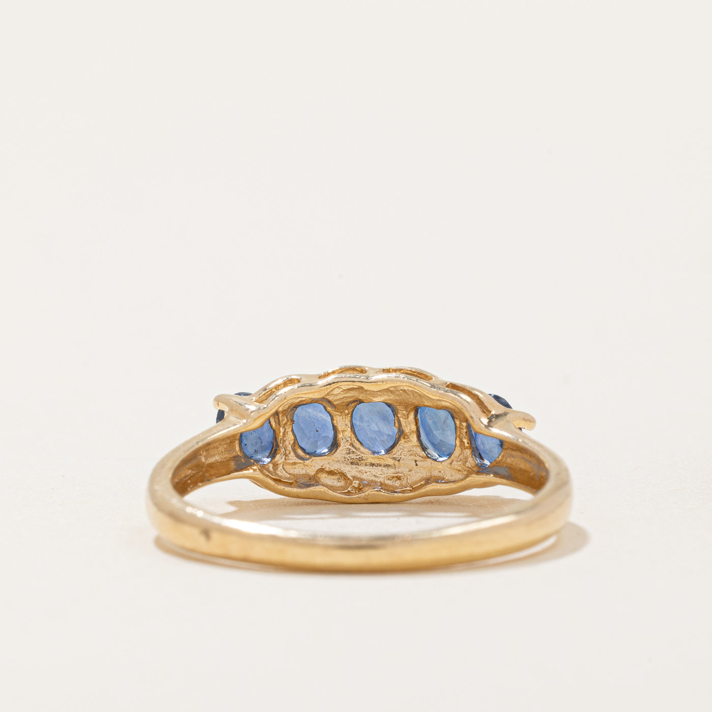 Five Stone Sapphire Cocktail Ring | 1.00ctw | SZ 7.75 |