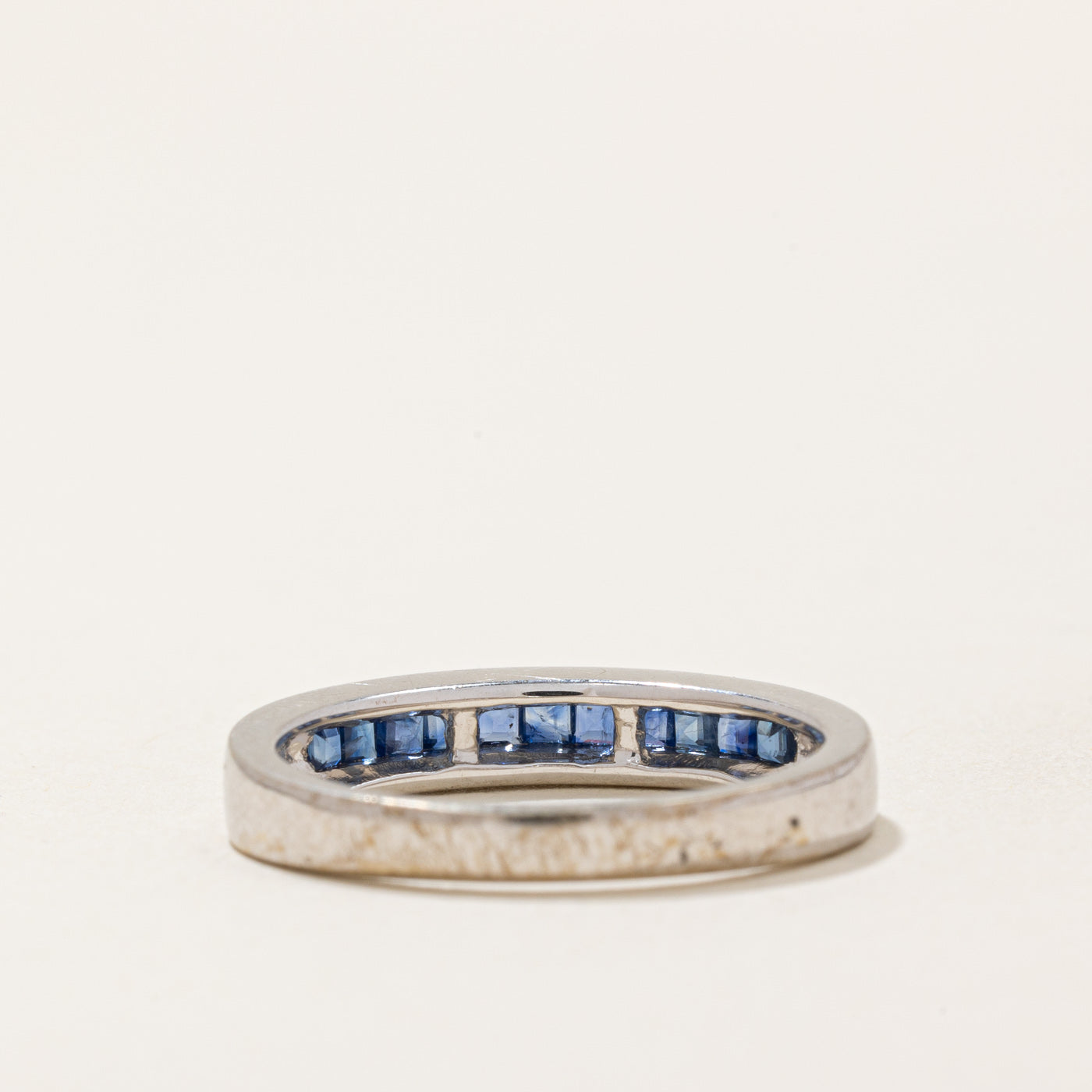 Channel Set Sapphire Ring | 0.24ctw | SZ 6.75 |