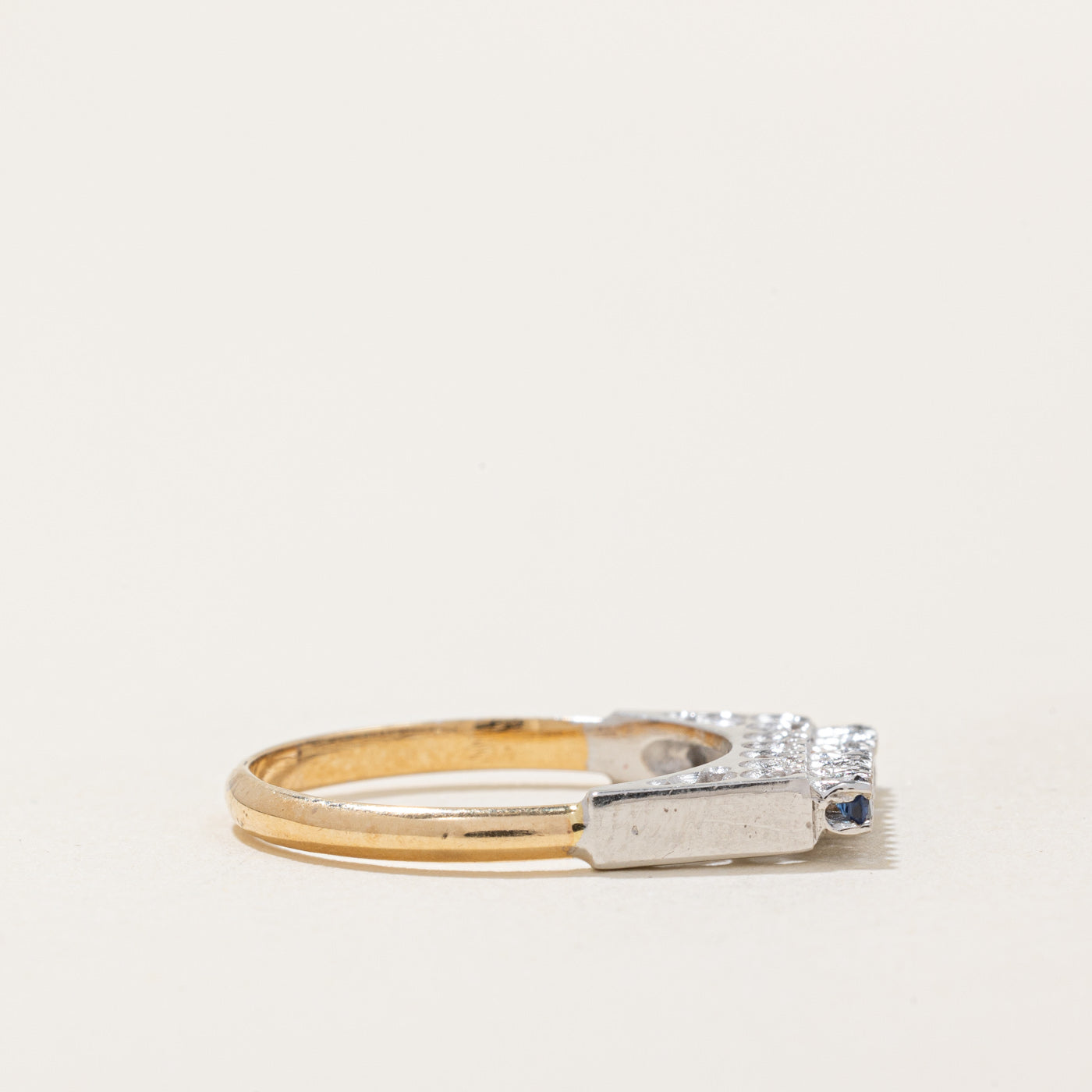 Sapphire & Diamond Ring | 0.09ctw, 0.07ctw | SZ 6 |