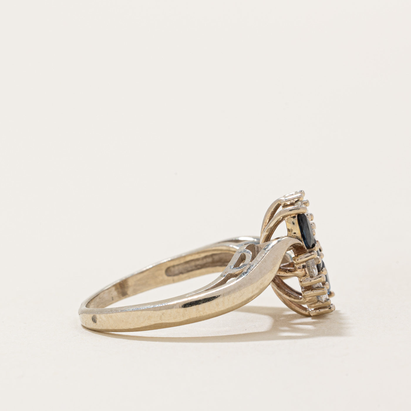 Diamond & Sapphire Cocktail Ring | 0.21ctw, 0.16ctw | SZ 4 |