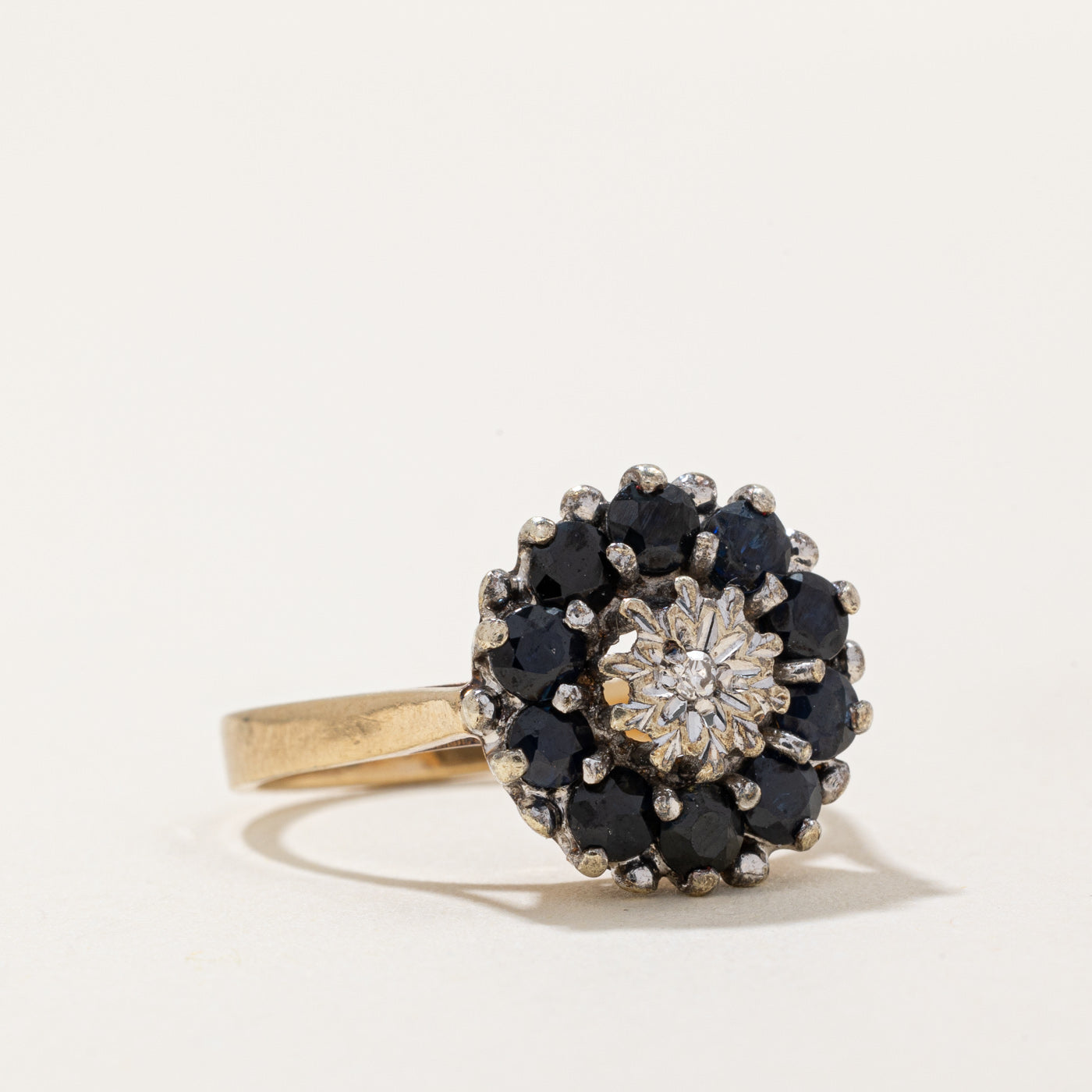 London 1979 Sapphire & Diamond Ring | 1.50ctw, 0.01ct | SZ 6.75 |