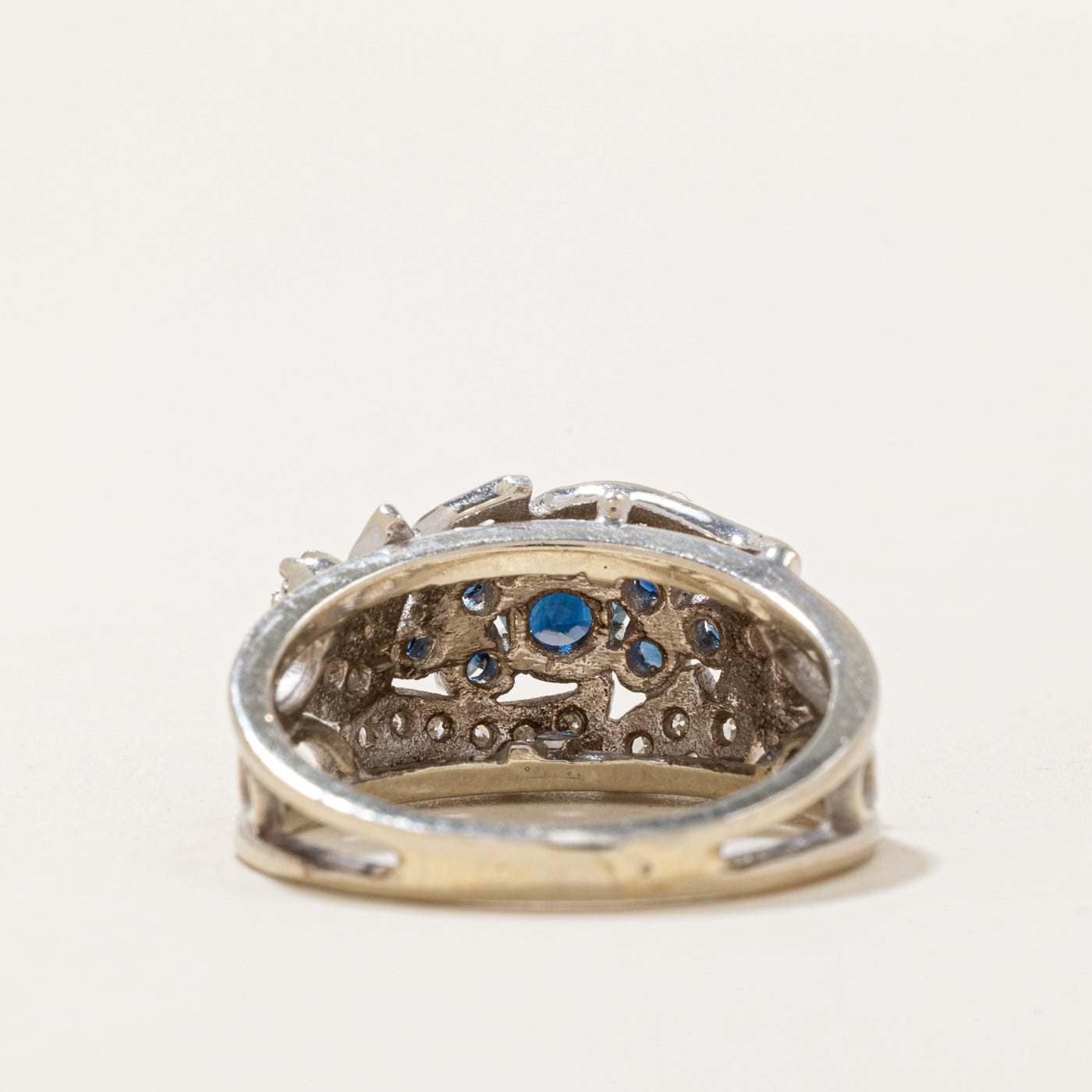 Sapphire & Diamond Cocktail Ring | 0.60ctw, 0.12ctw | SZ 6.5 |