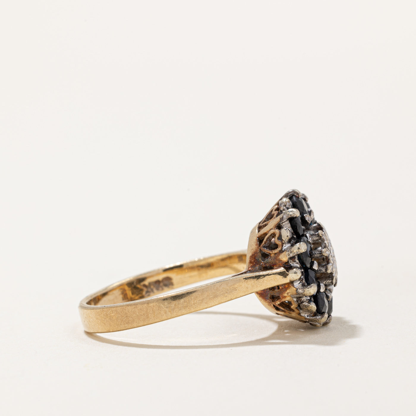 London 1979 Sapphire & Diamond Ring | 1.50ctw, 0.01ct | SZ 6.75 |