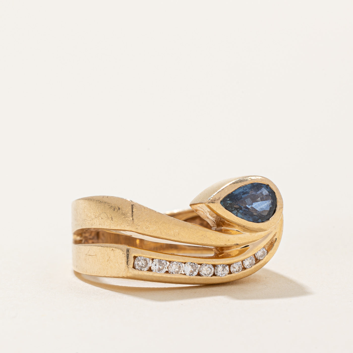 Sapphire & Diamond Cocktail Ring | 0.35ctw, 0.11ctw | SZ 6 |