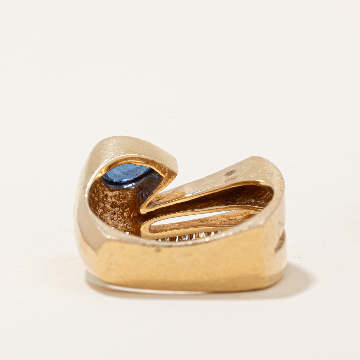 Sapphire & Diamond Cocktail Ring | 0.35ctw, 0.11ctw | SZ 6 |