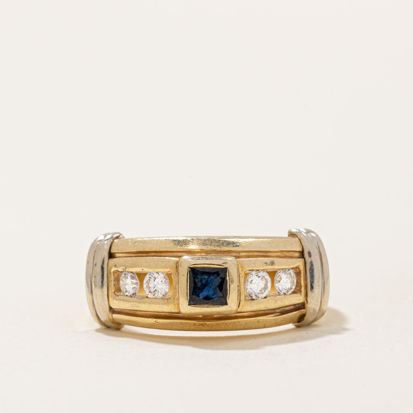 Diamond & Sapphire Cocktail Ring | 0.20ctw, 0.17ct | SZ 7.5 |