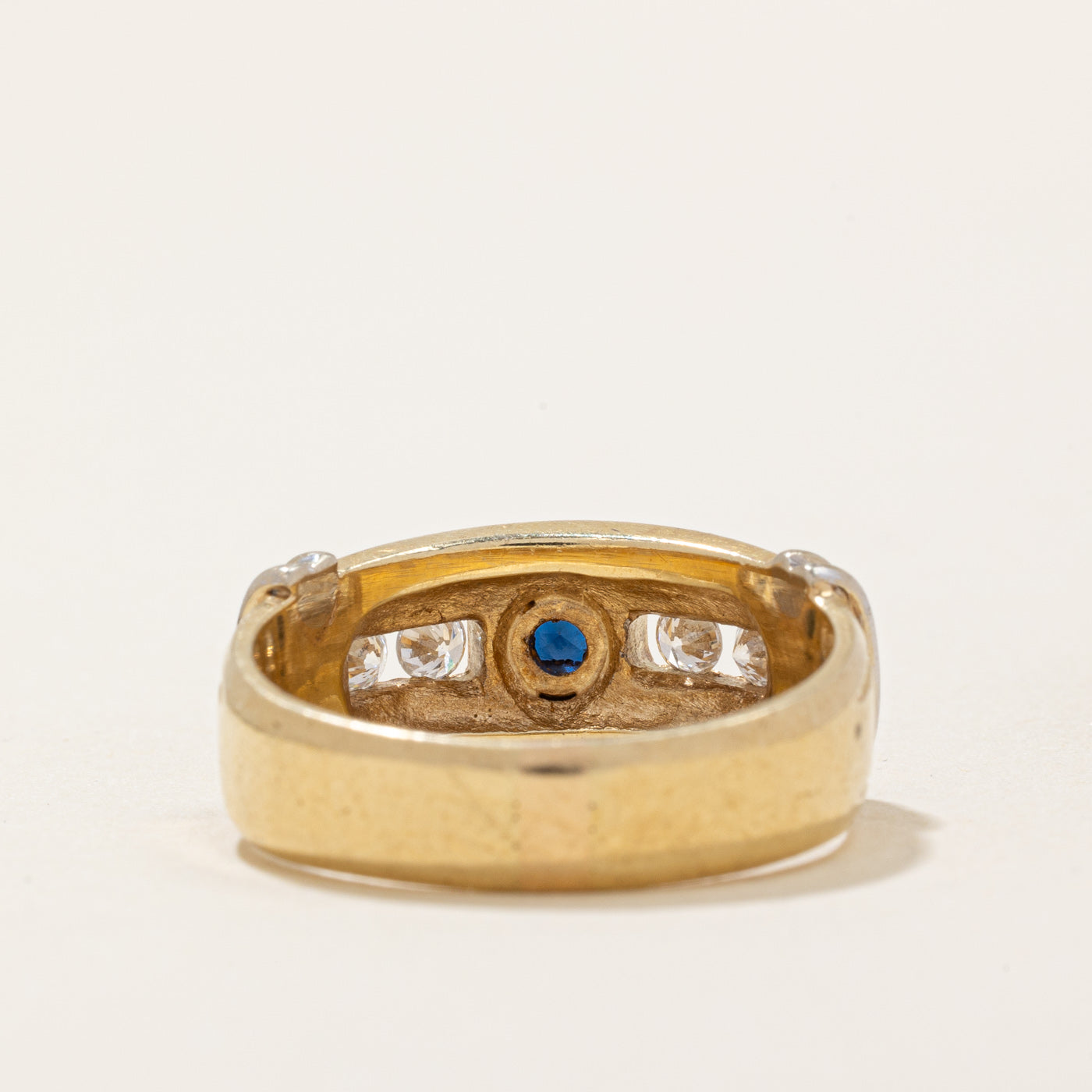 Diamond & Sapphire Cocktail Ring | 0.20ctw, 0.17ct | SZ 7.5 |