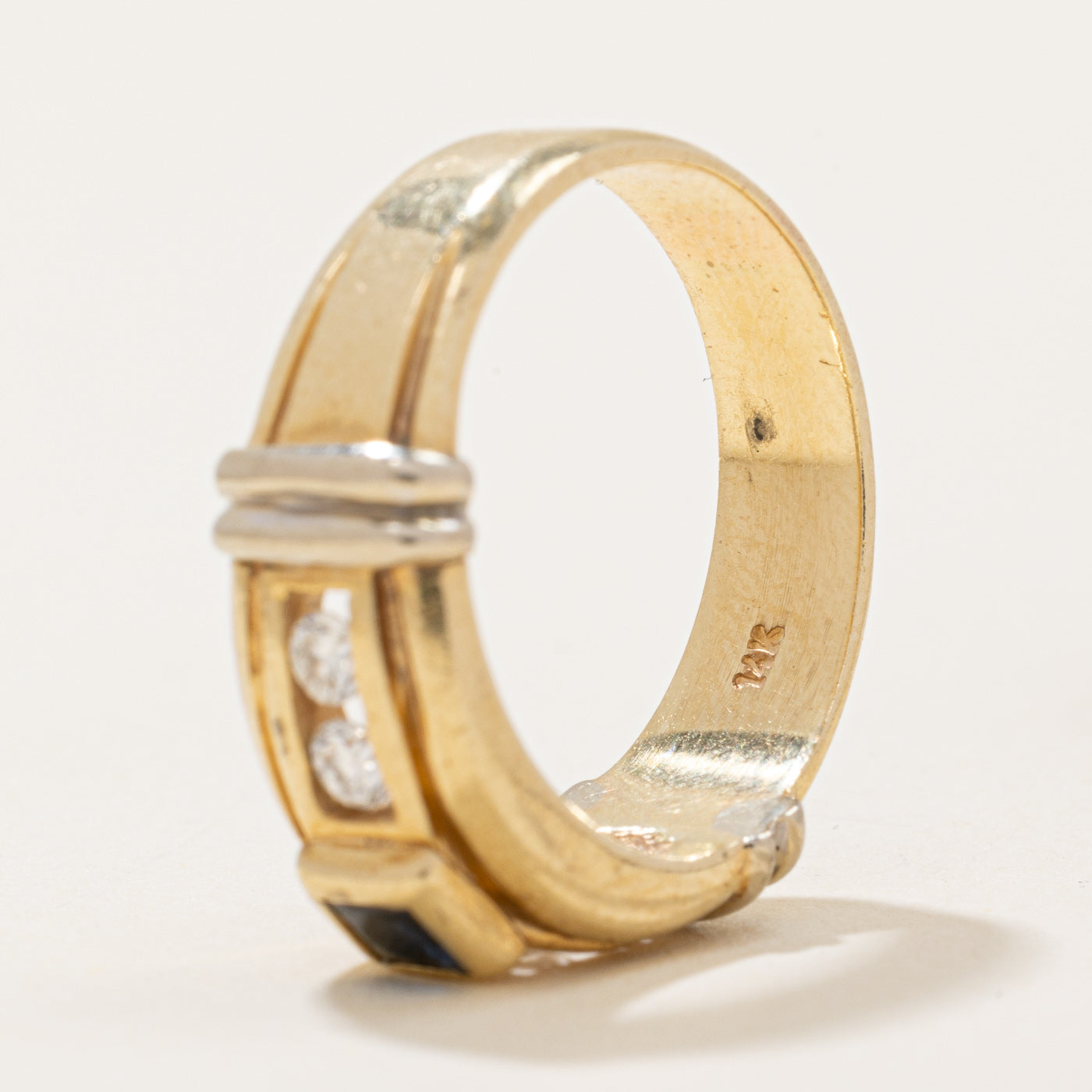 Diamond & Sapphire Cocktail Ring | 0.20ctw, 0.17ct | SZ 7.5 |