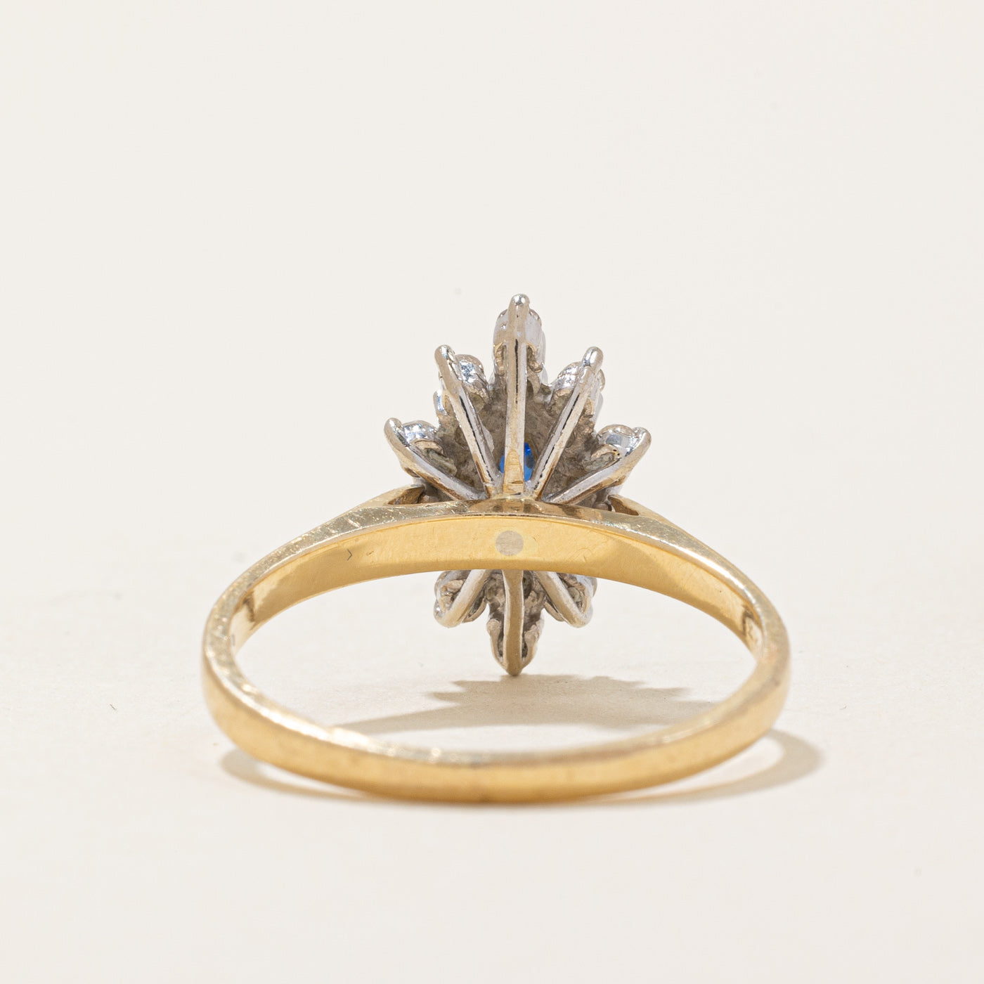 Diamond Halo & Sapphire Ring | 0.20ctw, 0.12ct | SZ 5.25 |
