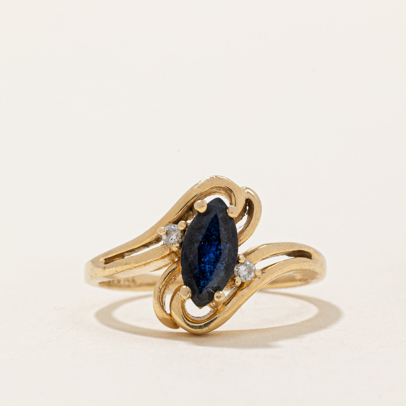 Sapphire & Diamond Cocktail Ring | 0.35ct, 0.01ctw | SZ 4.25 |