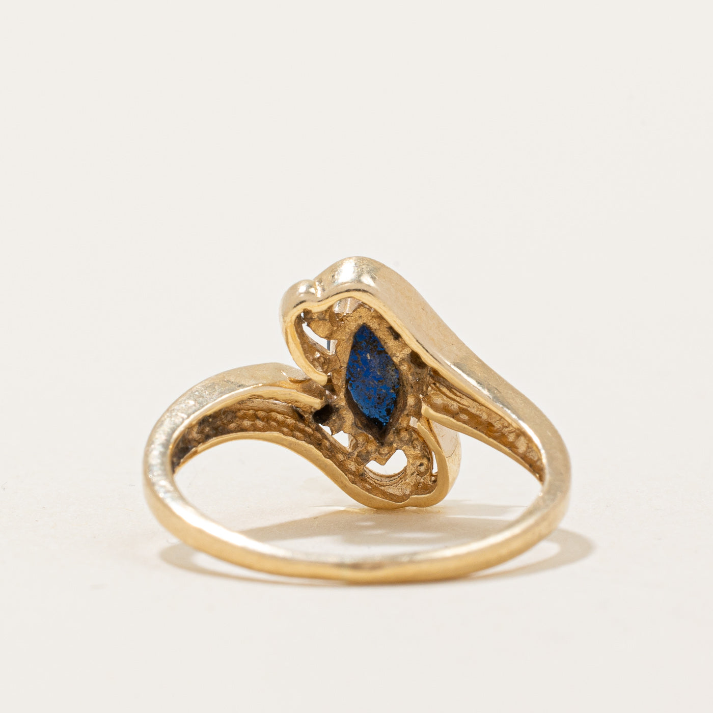 Sapphire & Diamond Cocktail Ring | 0.35ct, 0.01ctw | SZ 4.25 |