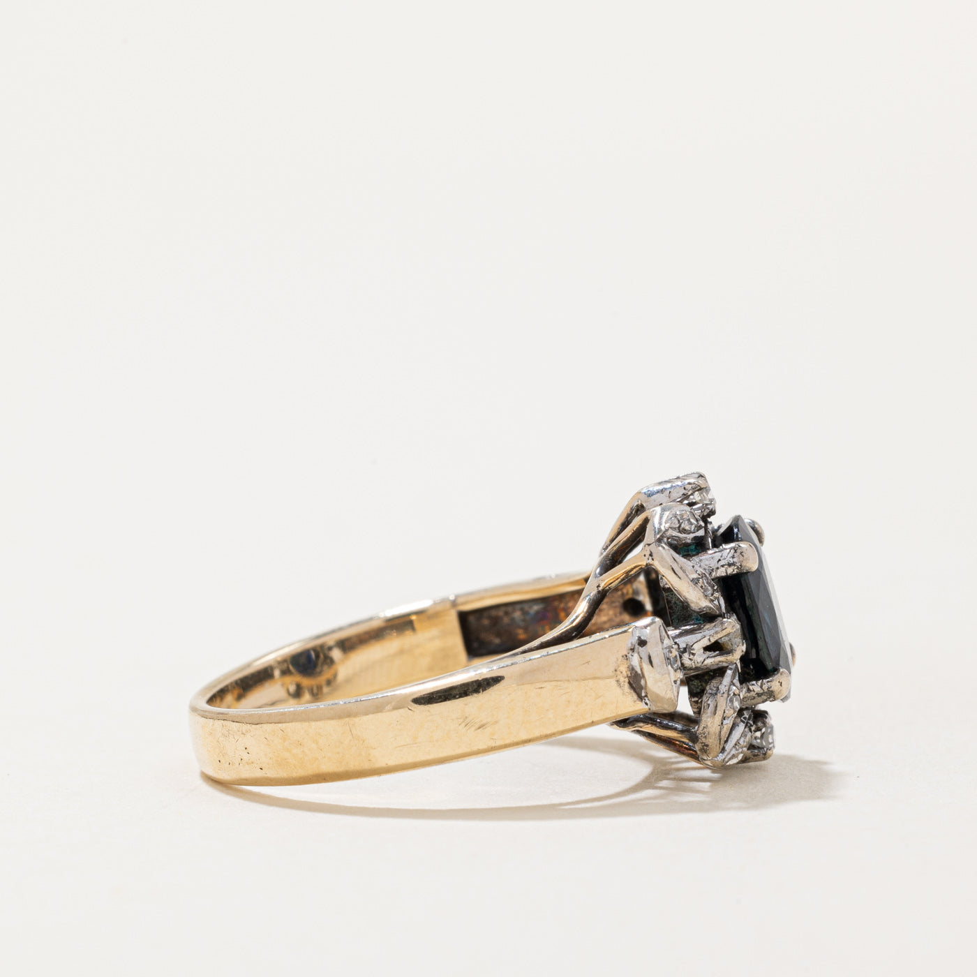Sapphire & Diamond Cocktail Ring | 1.20ct, 0.10ctw | SZ 6.25 |