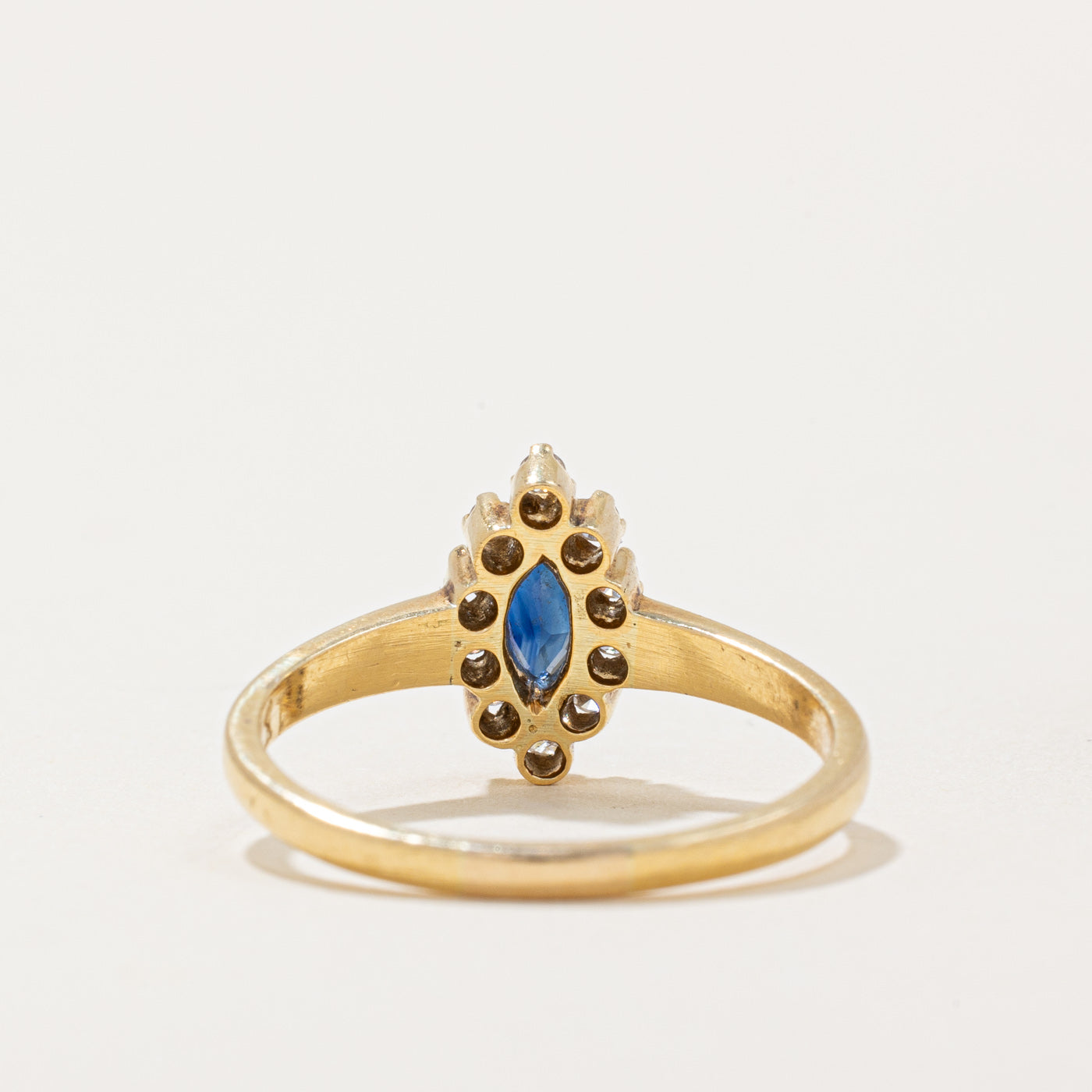 Sapphire & Diamond Halo Ring | 0.20ct, 0.10ctw | SZ 6.75 |
