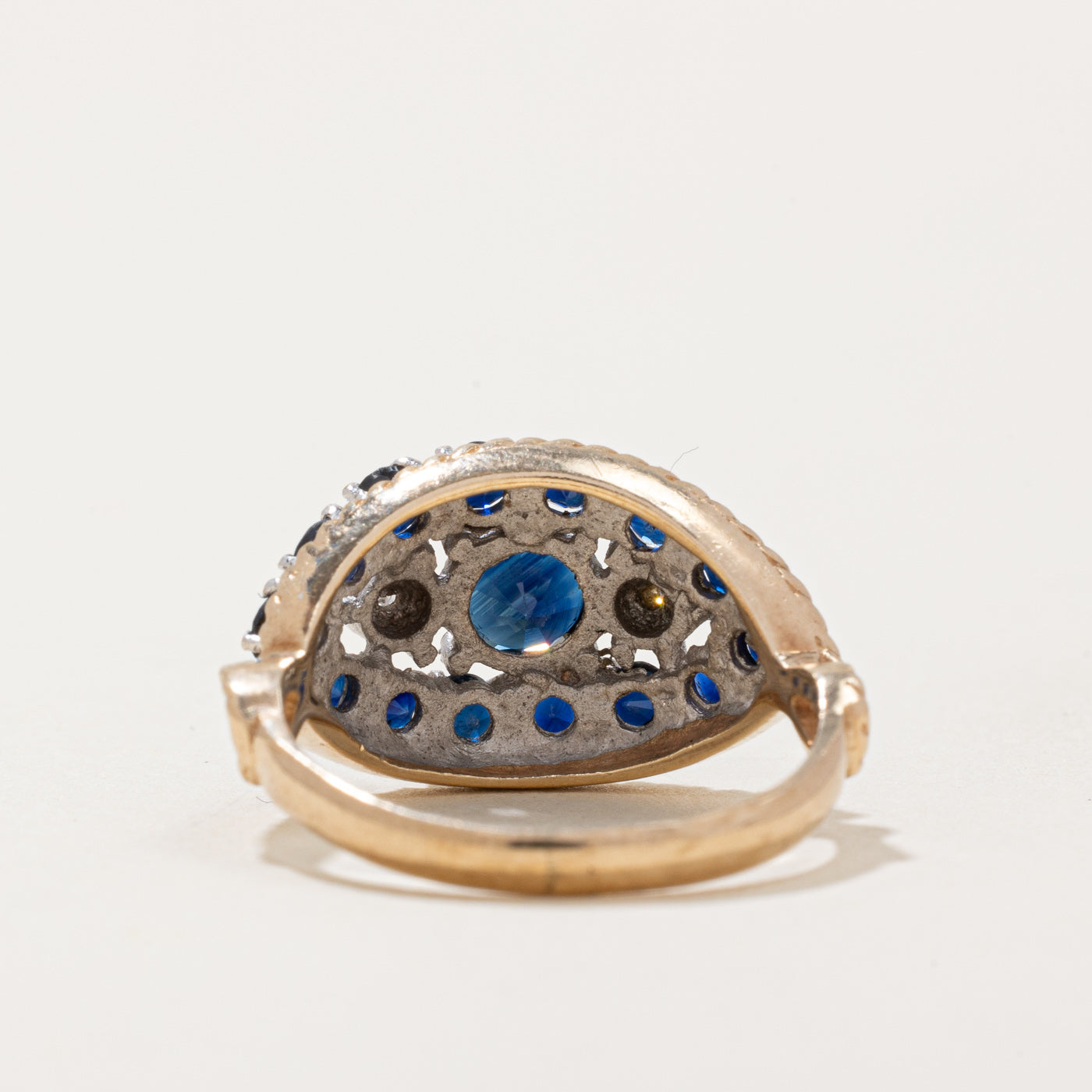 Bague Londres 1981 Saphir et Diamants | 1,20 ct, 0,01 ct | Taille 5,5 |