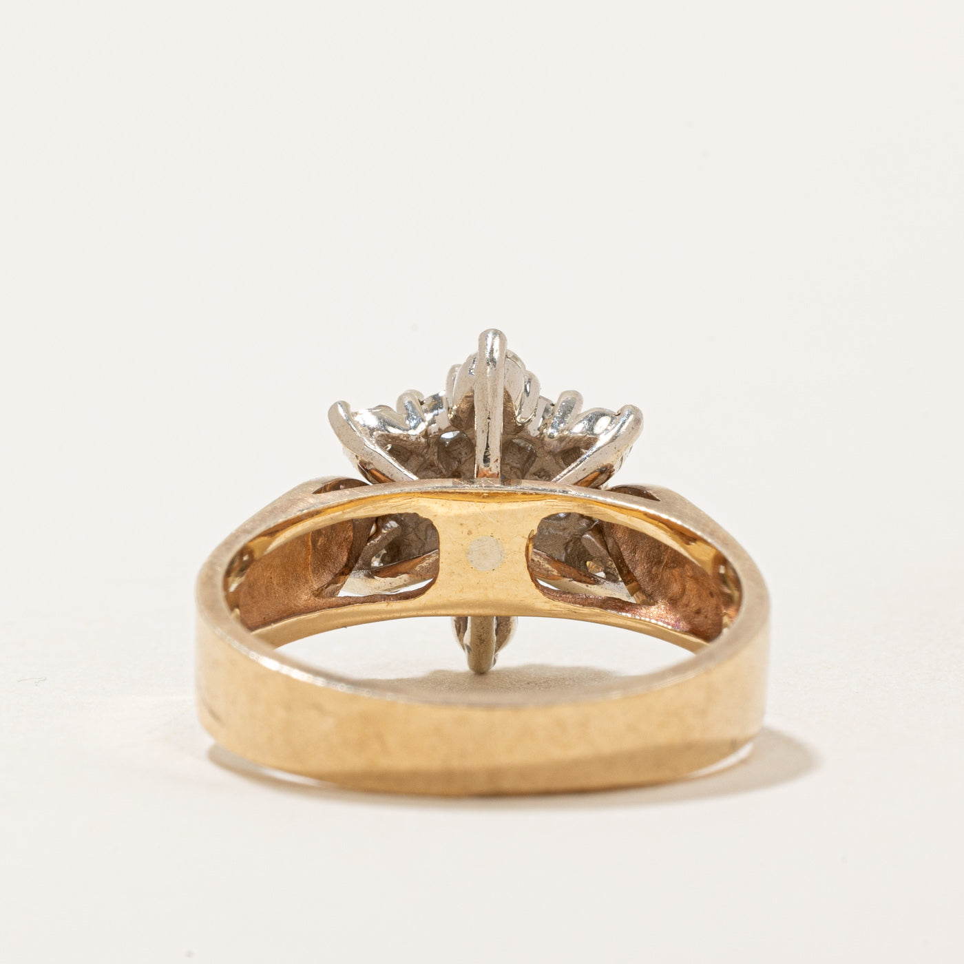 Diamond Halo & Sapphire Cocktail Ring | 0.38ctw, 0.16ct | SZ 6.25 |
