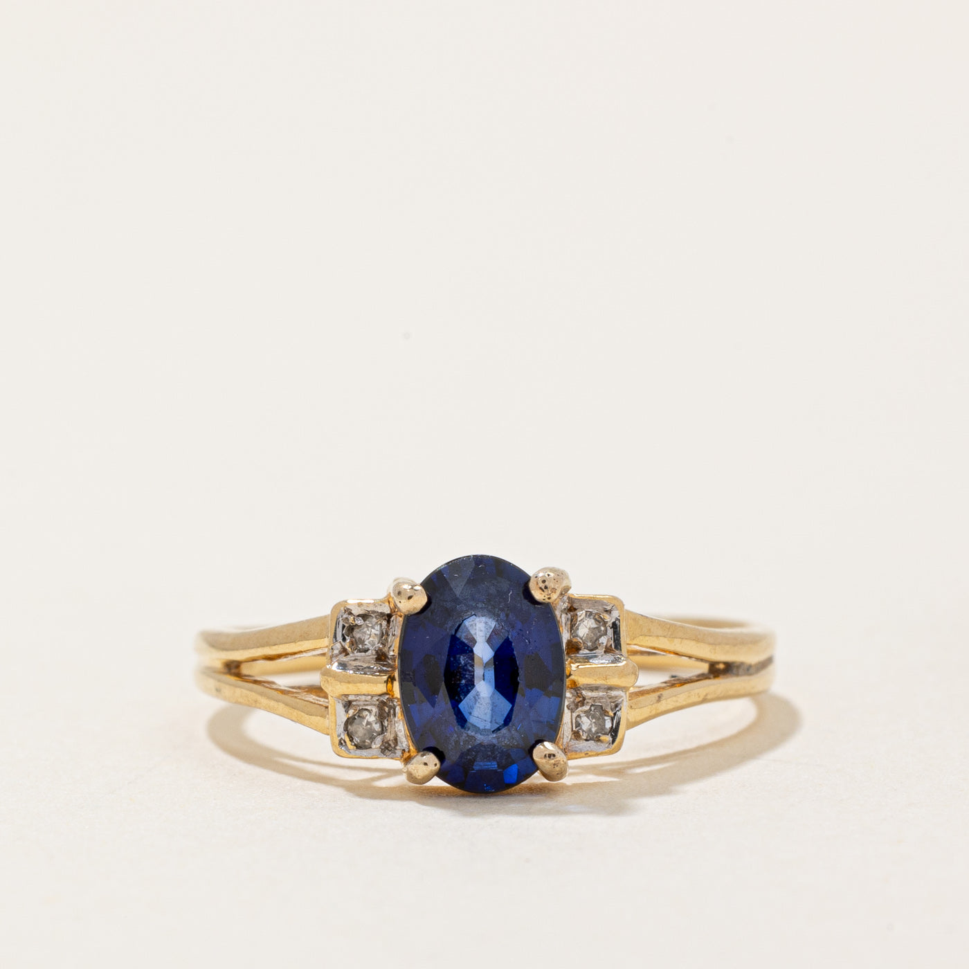 Sapphire & Diamond Ring | 1.00ct, 0.02ctw | SZ 5.75 |