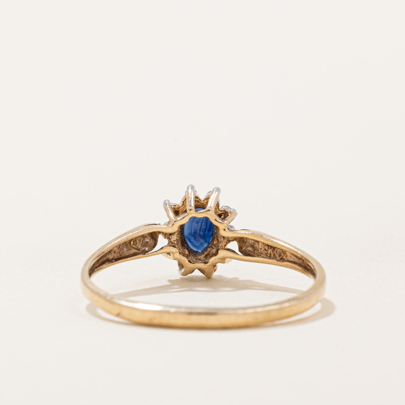 Sapphire & Diamond Halo Ring | 0.25ct, 0.05ctw | SZ 9.25 |