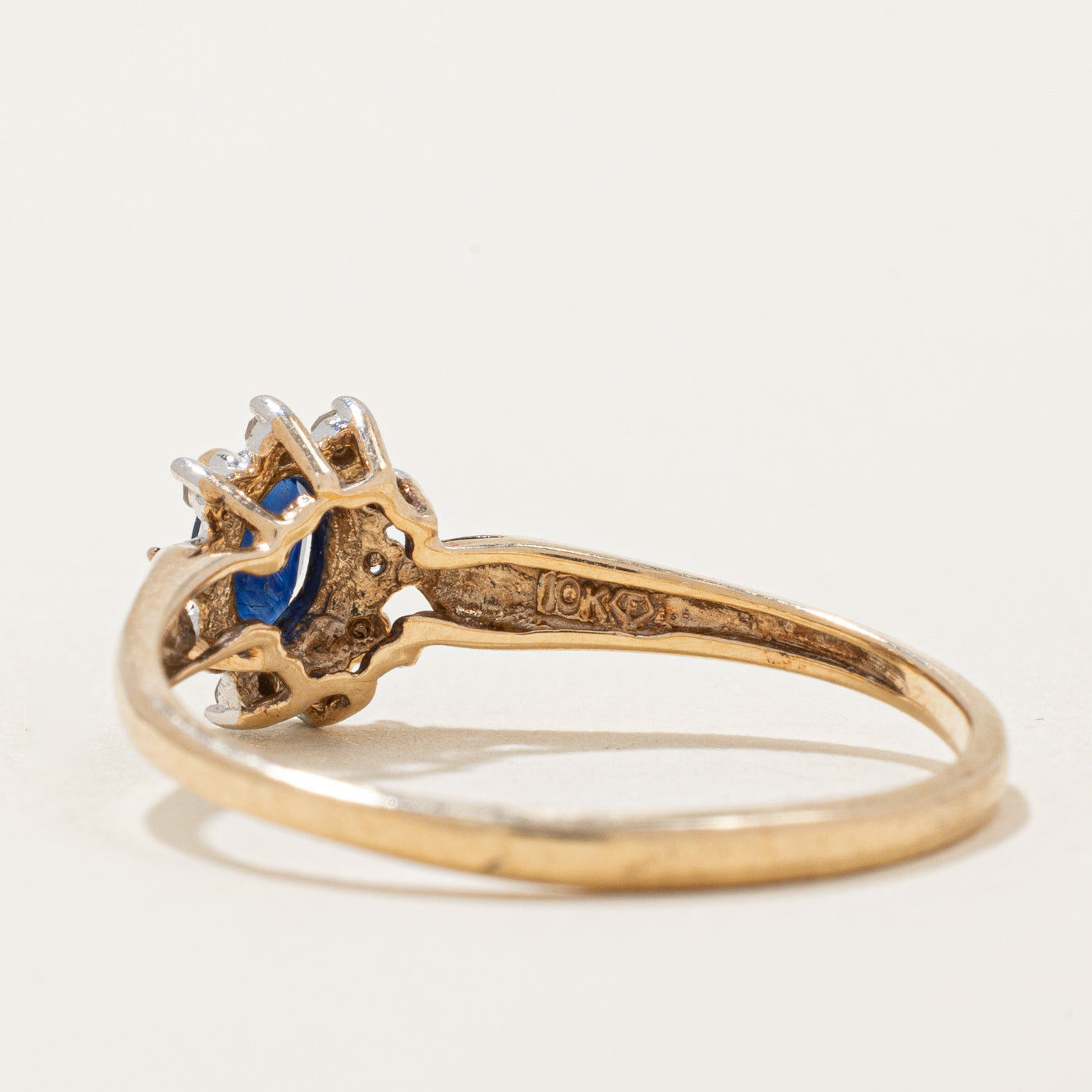 Sapphire & Diamond Halo Ring | 0.25ct, 0.05ctw | SZ 9.25 |