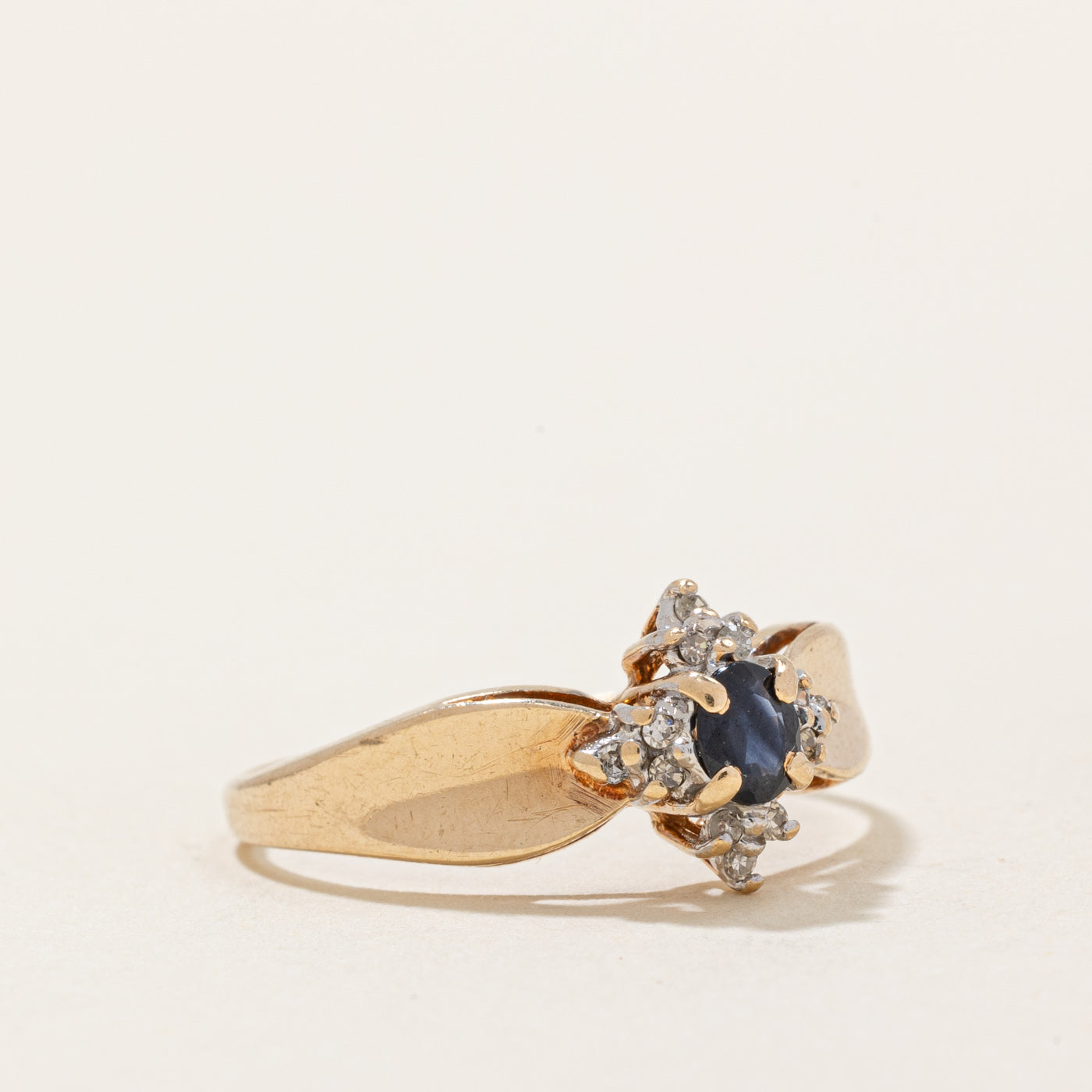 Sapphire & Diamond Ring | 0.18ct, 0.04ctw | SZ 6.75 |