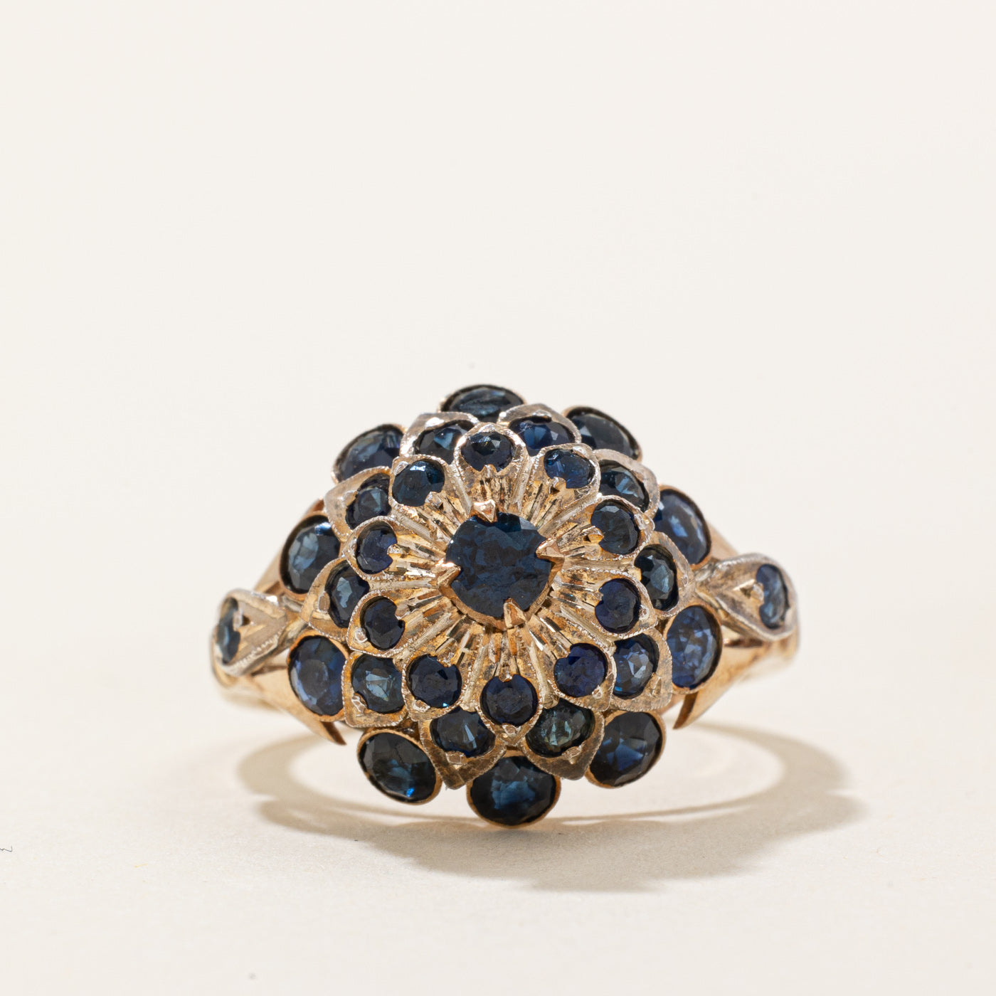 High Set Sapphire Cocktail Ring | 1.40ctw | SZ 5.75 |
