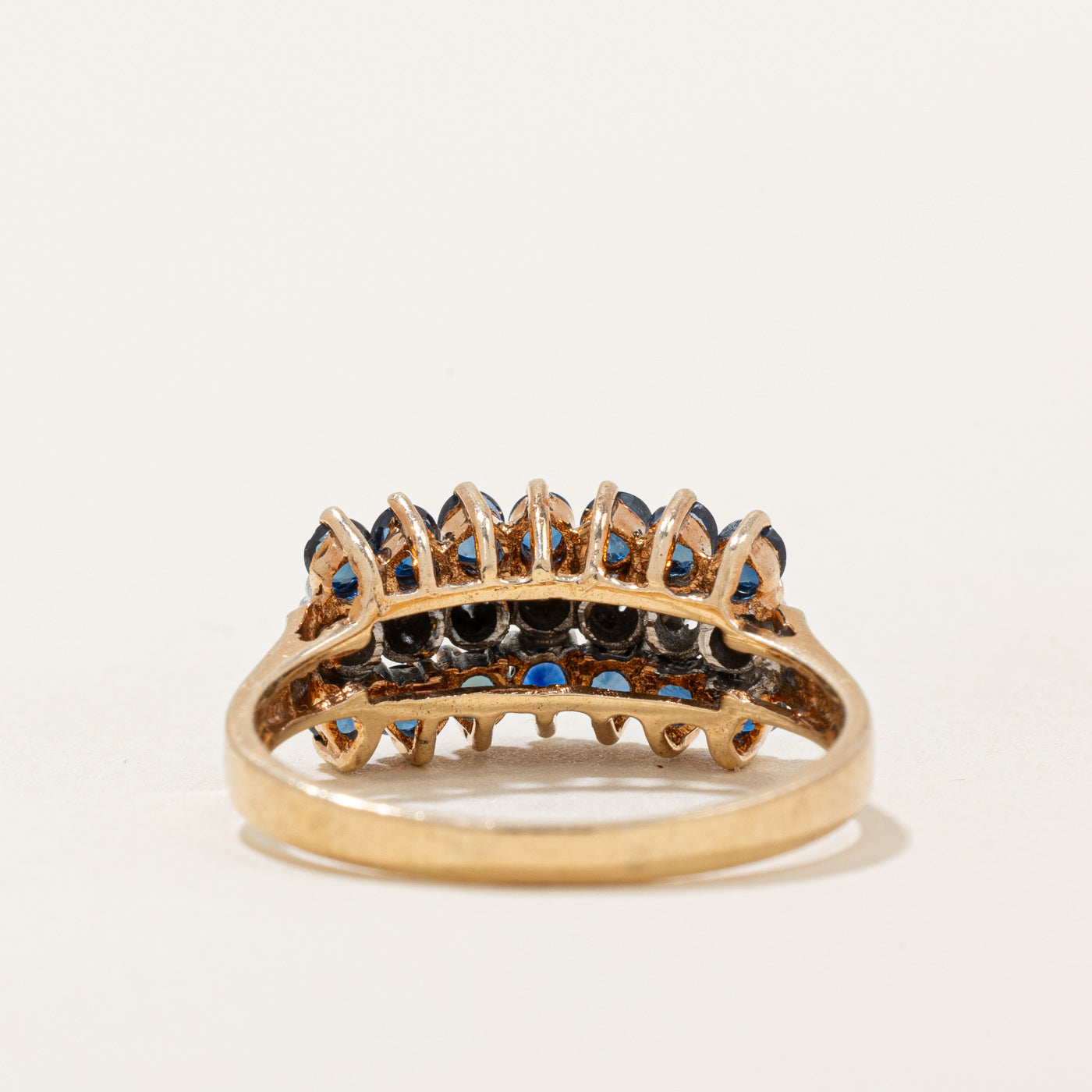Sapphire & Diamond High Set Ring | 0.70ctw, 0.02ctw | SZ 7.75 |