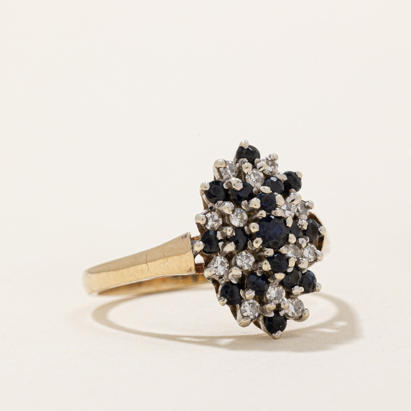Sapphire & Diamond Cocktail Ring | 0.40ctw, 0.14ctw | SZ 7.25 |