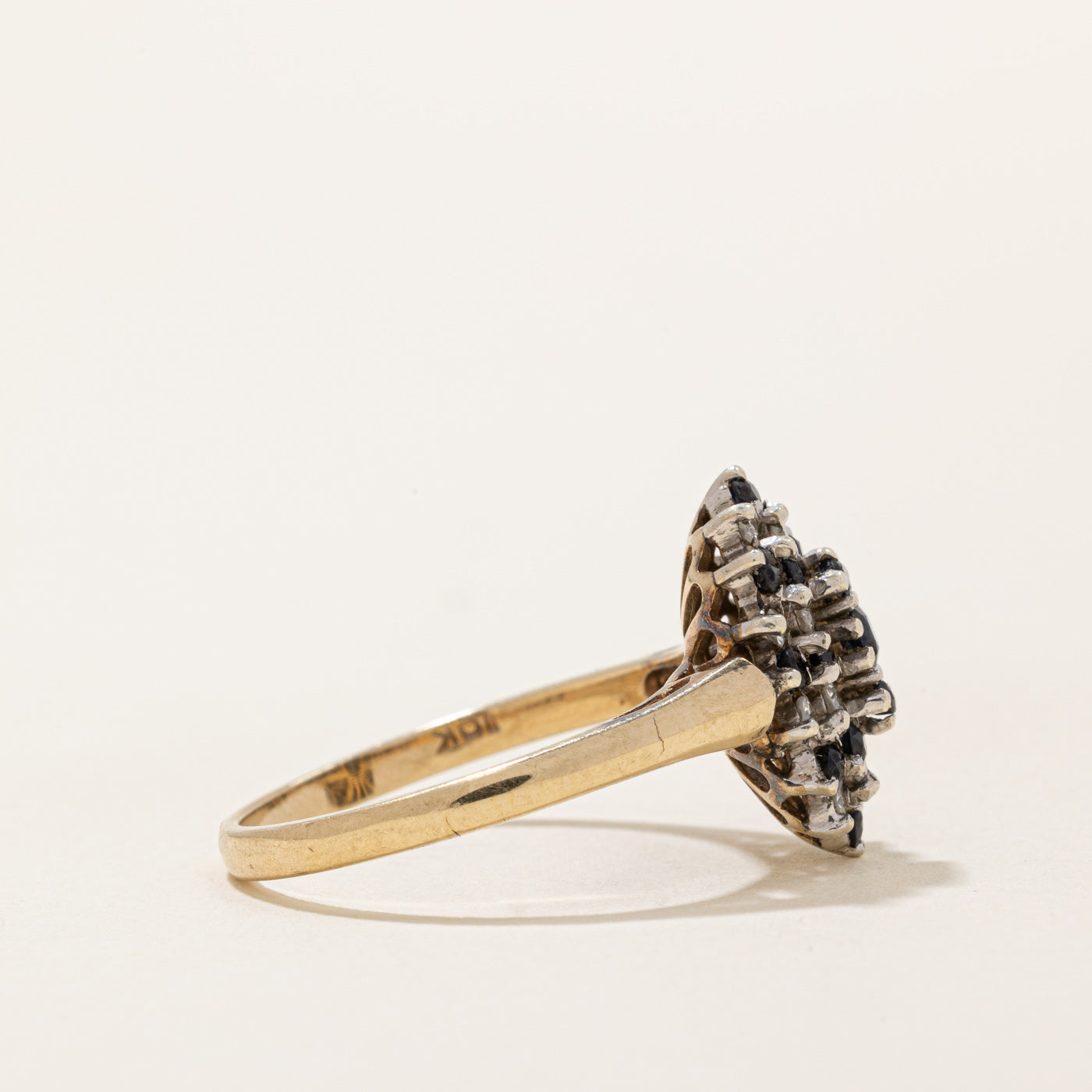 Sapphire & Diamond Cocktail Ring | 0.40ctw, 0.14ctw | SZ 7.25 |