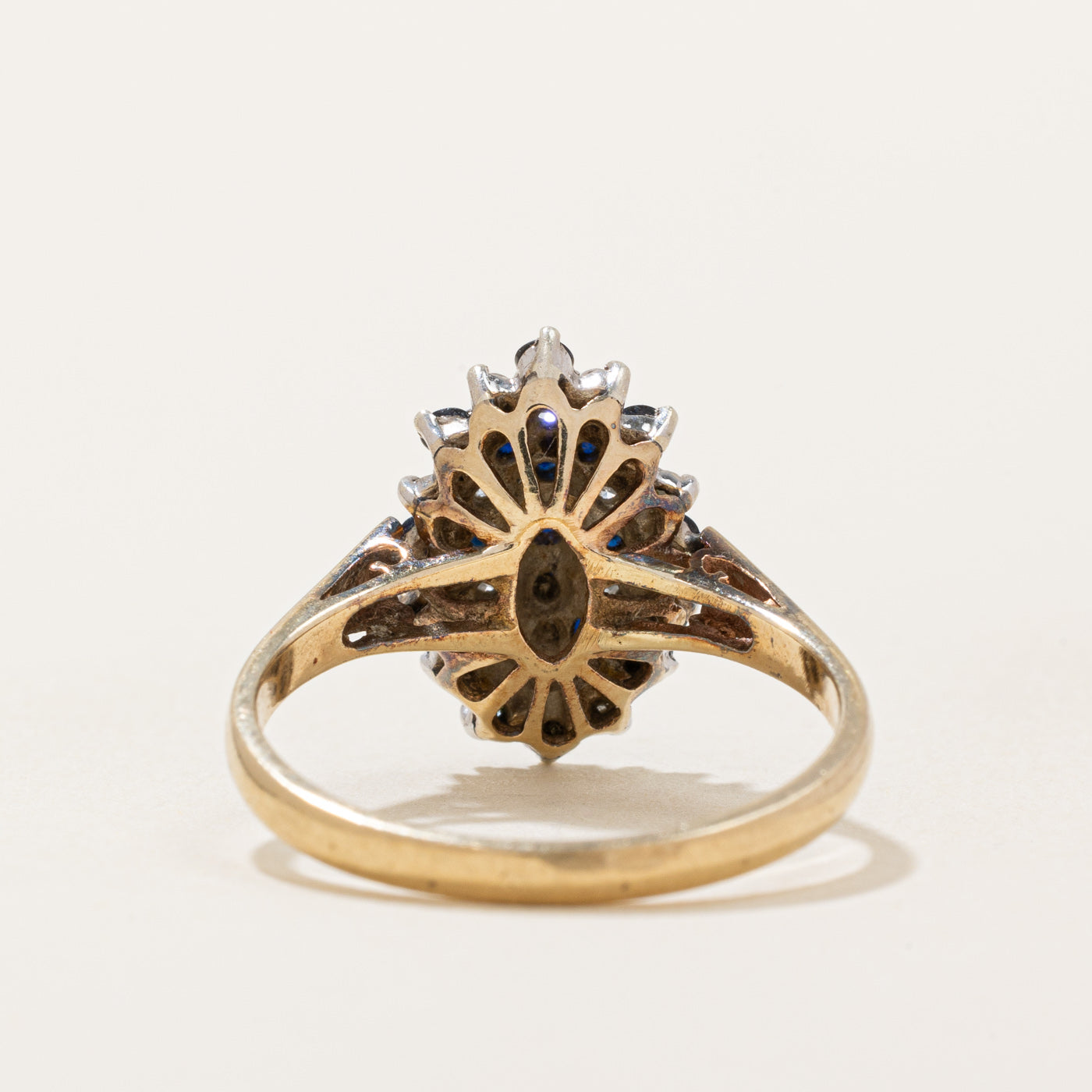 Sapphire & Diamond Cocktail Ring | 0.40ctw, 0.14ctw | SZ 7.25 |