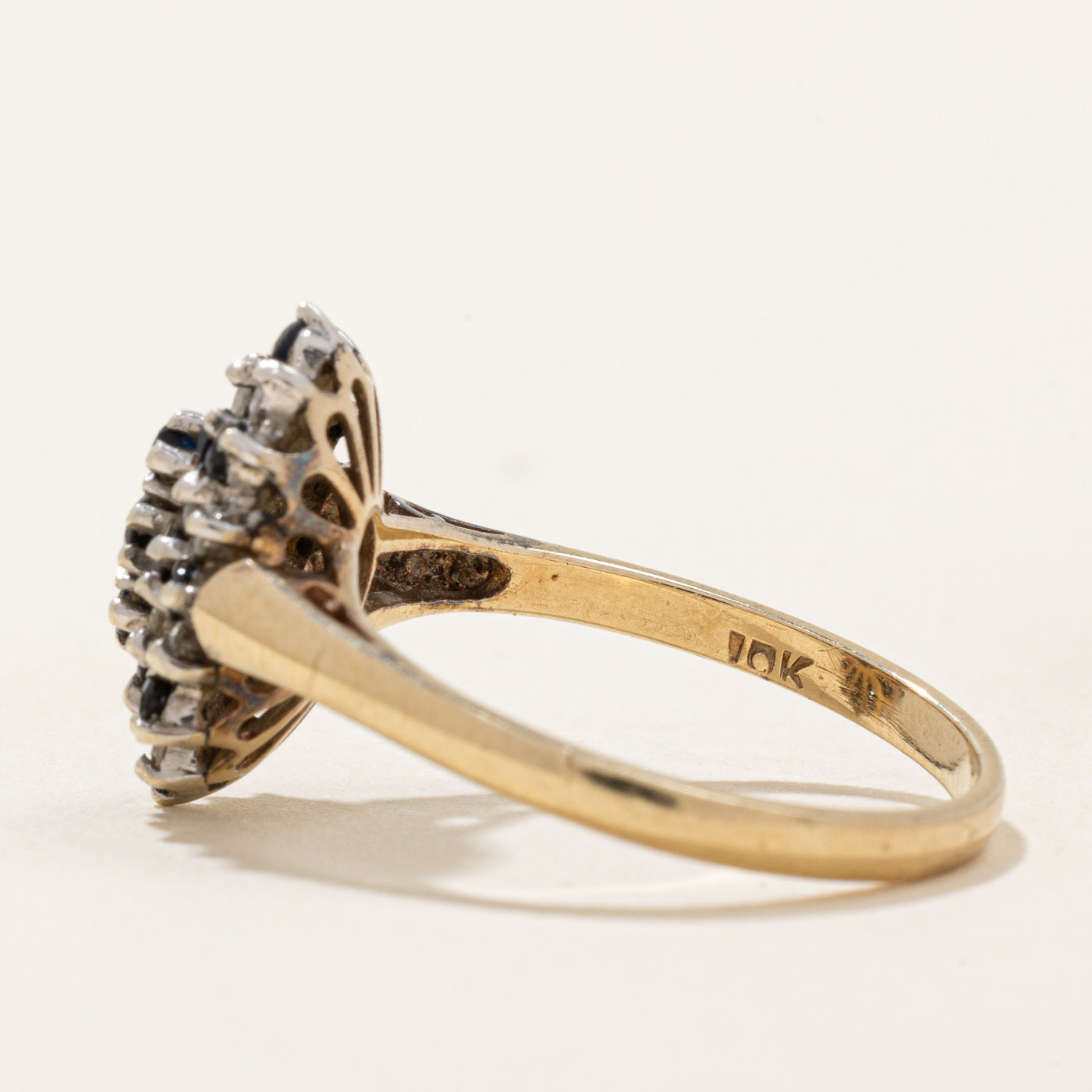 Sapphire & Diamond Cocktail Ring | 0.40ctw, 0.14ctw | SZ 7.25 |