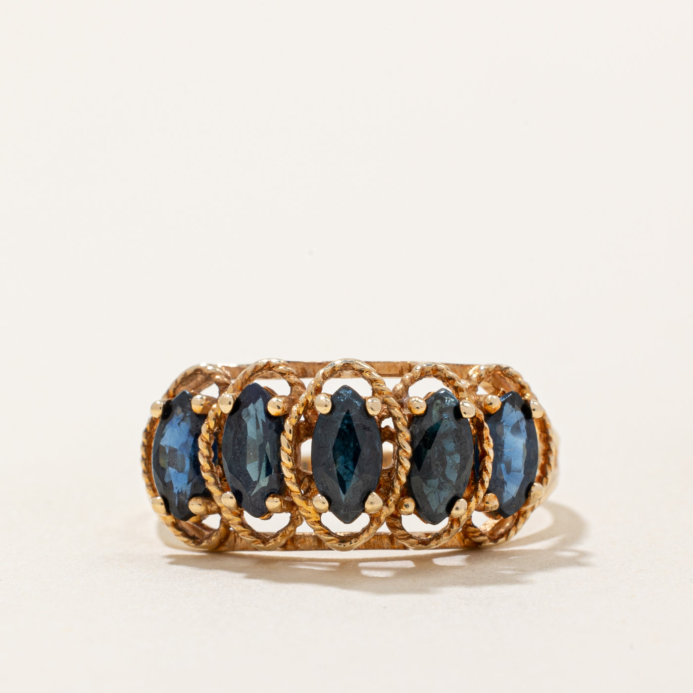 Sapphire Cocktail Ring | 1.20ctw | SZ 6.75 |