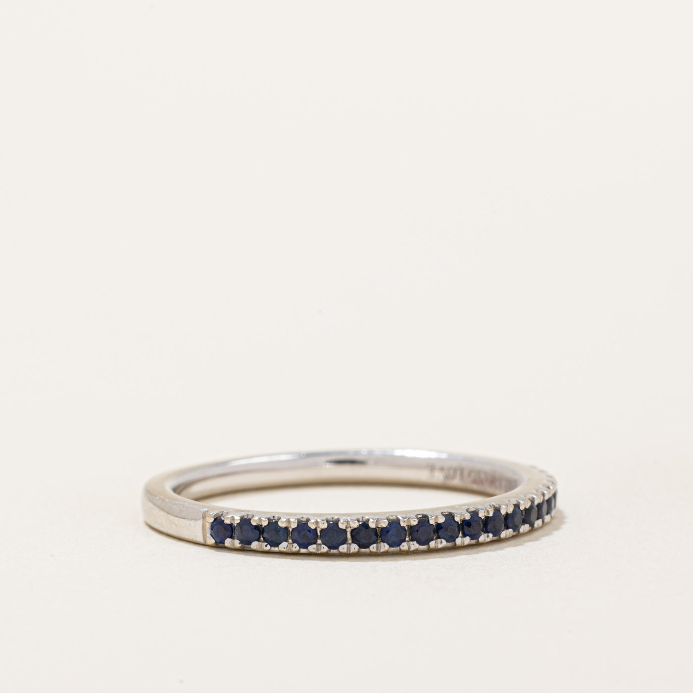 Natural & Synthetic Sapphire Half Eternity Ring | 0.25ctw | SZ 10 |