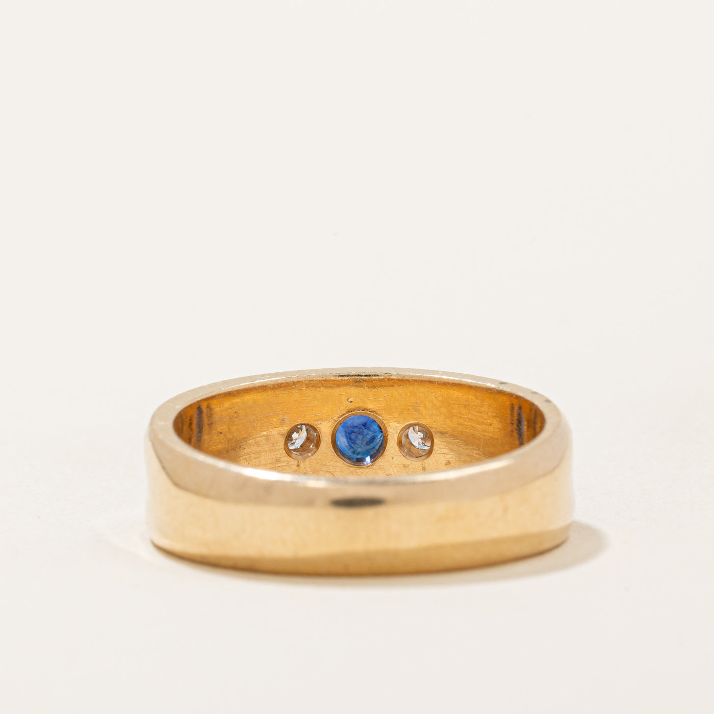 Synthetic Sapphire & Natural Diamond Ring | 0.20ct, 0.05ctw | SZ 7.25 |
