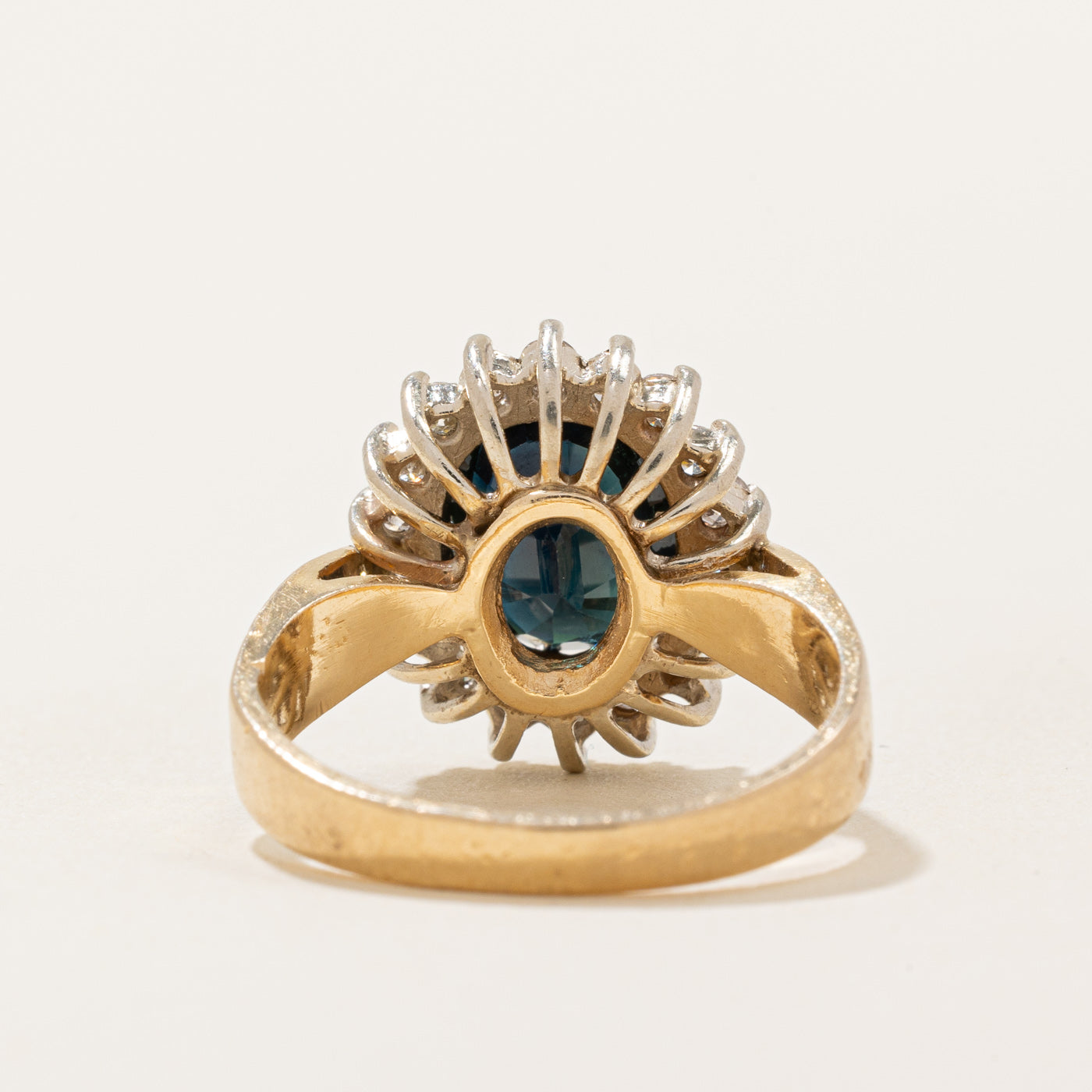 Sapphire & Diamond Halo Ring | 2.00ct, 0.46ctw | SZ 6.5 |