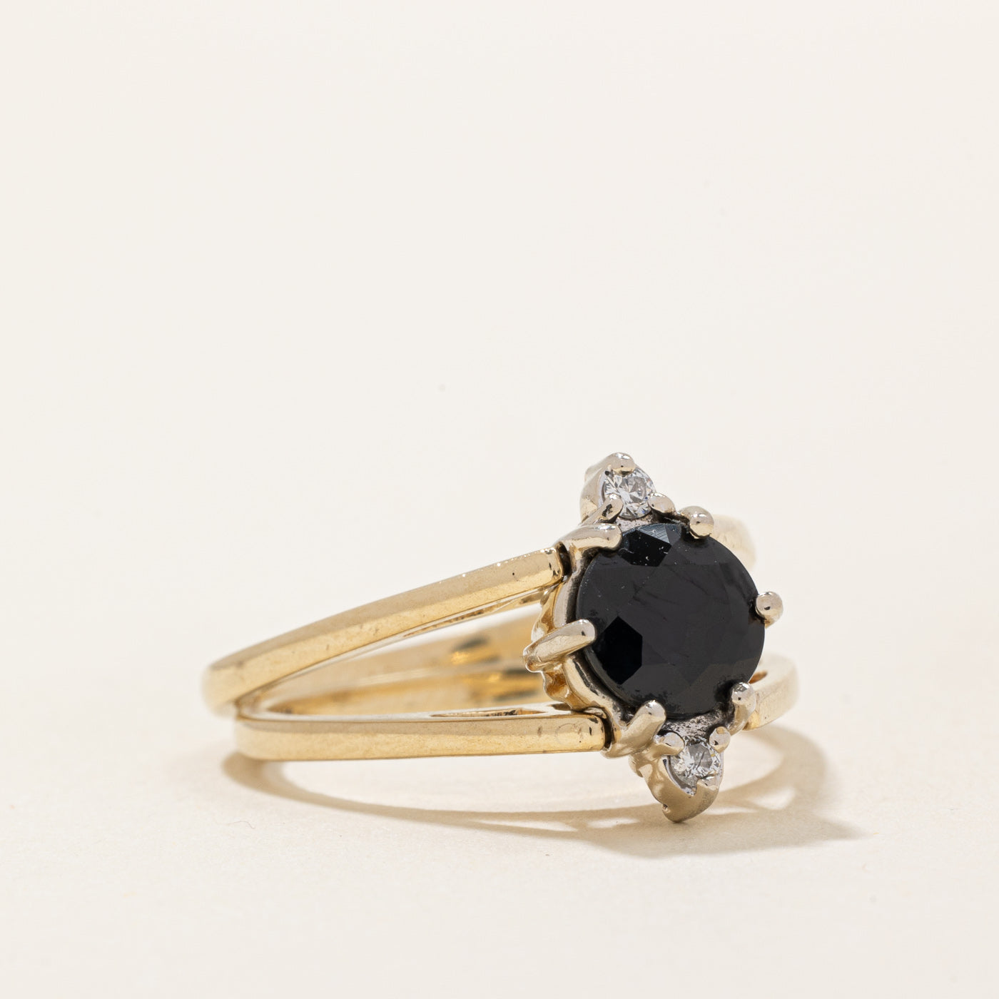Sapphire & Diamond Flippable Ring | 0.75ct, 0.16ctw | SZ 6 |