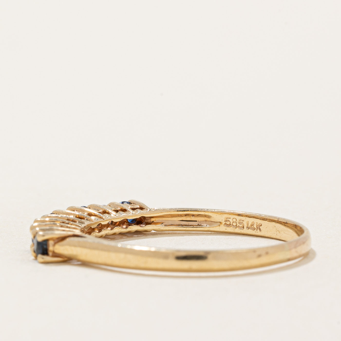 Sapphire & Diamond Ring | 0.15ctw, 0.12ctw | SZ 7.25 |