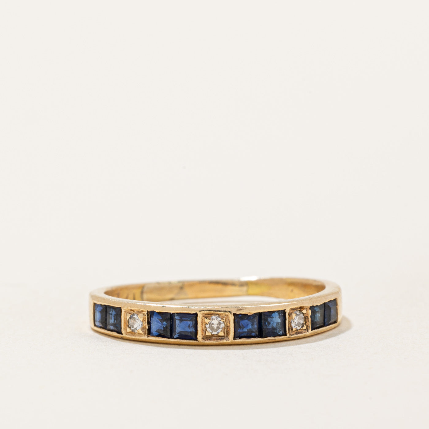 Sapphire & Diamond Ring | 0.04ctw, 0.03ctw | SZ 7 |