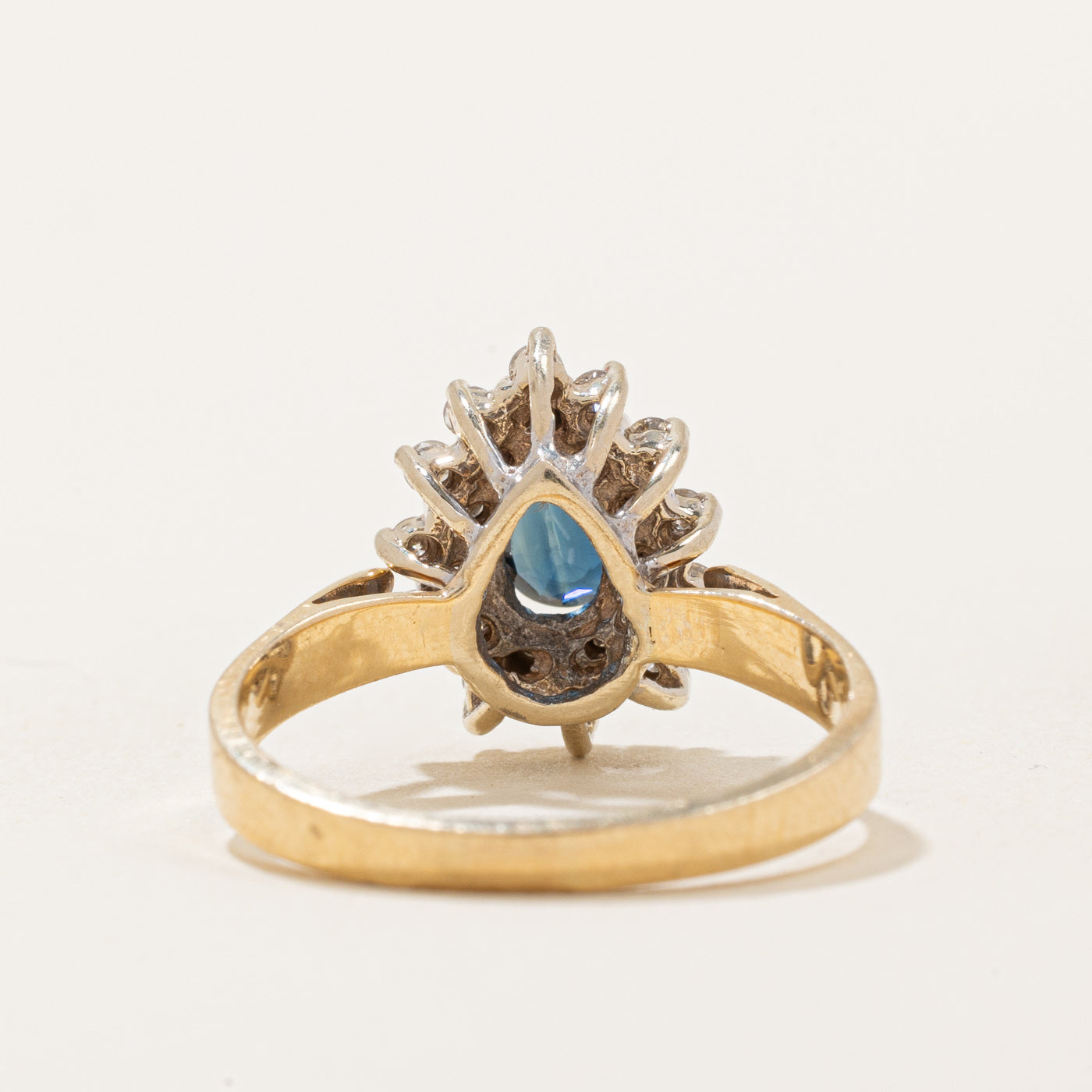 Sapphire & Diamond Halo Ring | 0.33ct, 0.24ctw | SZ 6.25 |