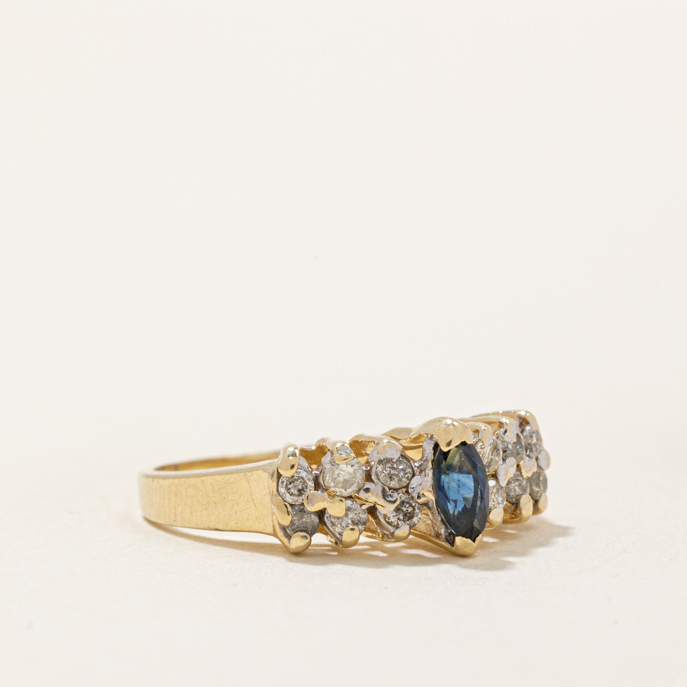 Sapphire & Diamond Ring | 0.12ct, 0.14ctw | SZ 5.75 |