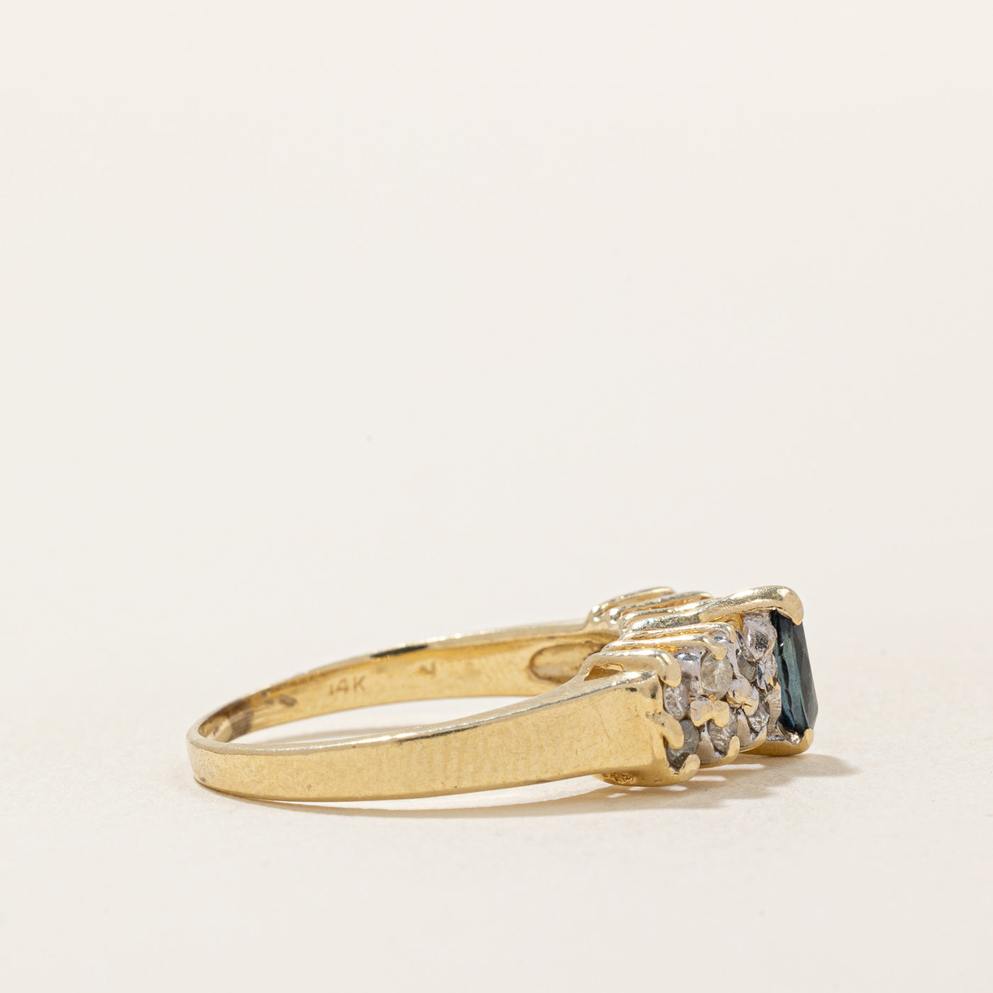 Sapphire & Diamond Ring | 0.12ct, 0.14ctw | SZ 5.75 |
