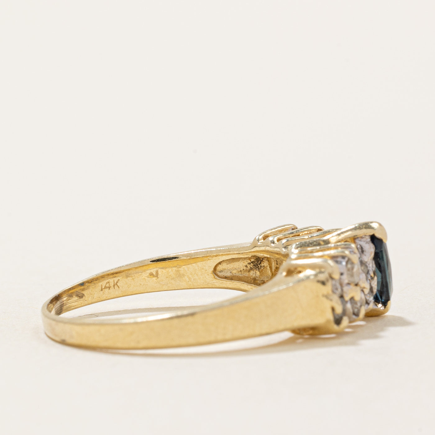 Sapphire & Diamond Ring | 0.12ct, 0.14ctw | SZ 5.75 |