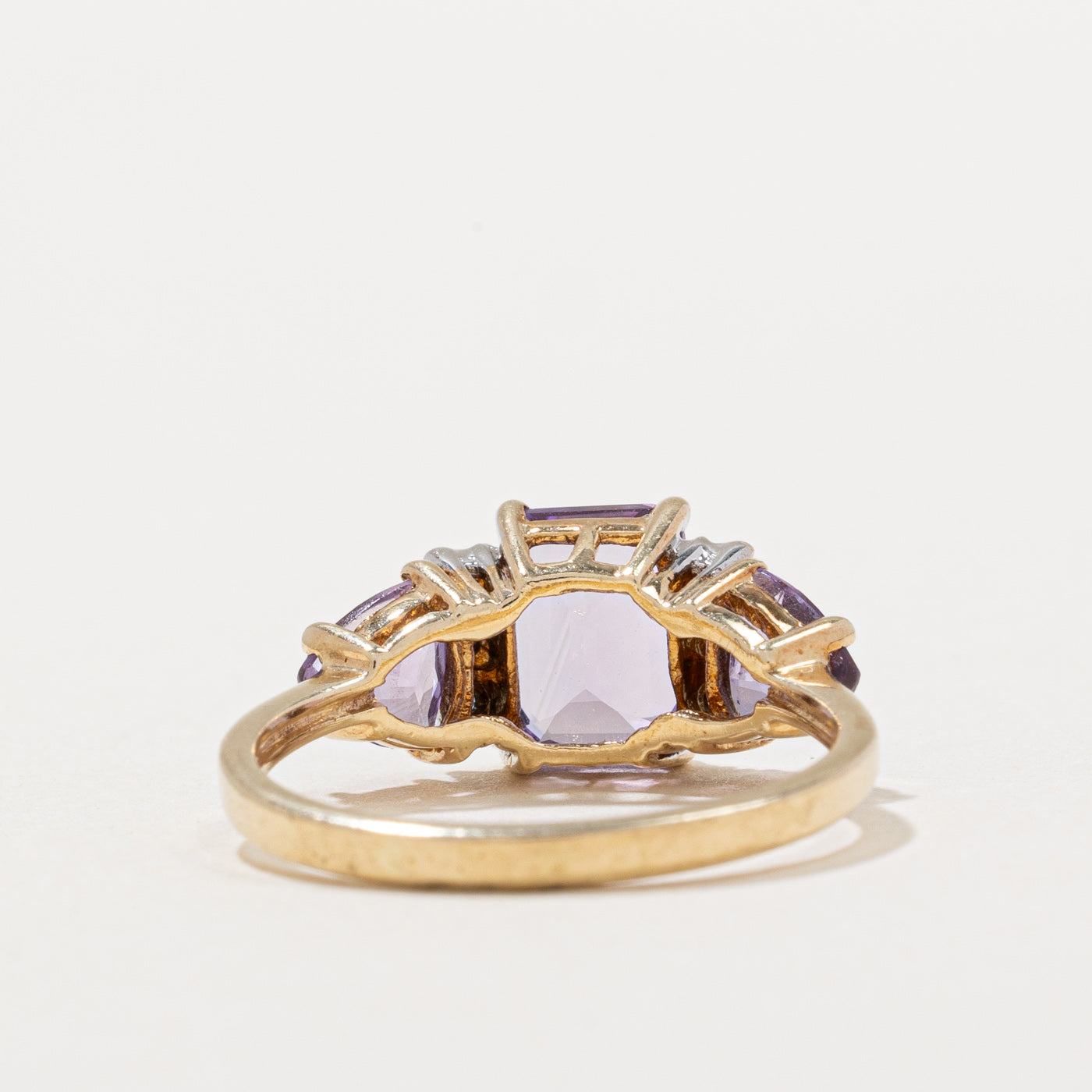 Bague cocktail améthyste et diamants | 2,00 ct, 0,02 ct | Taille 6,75 |