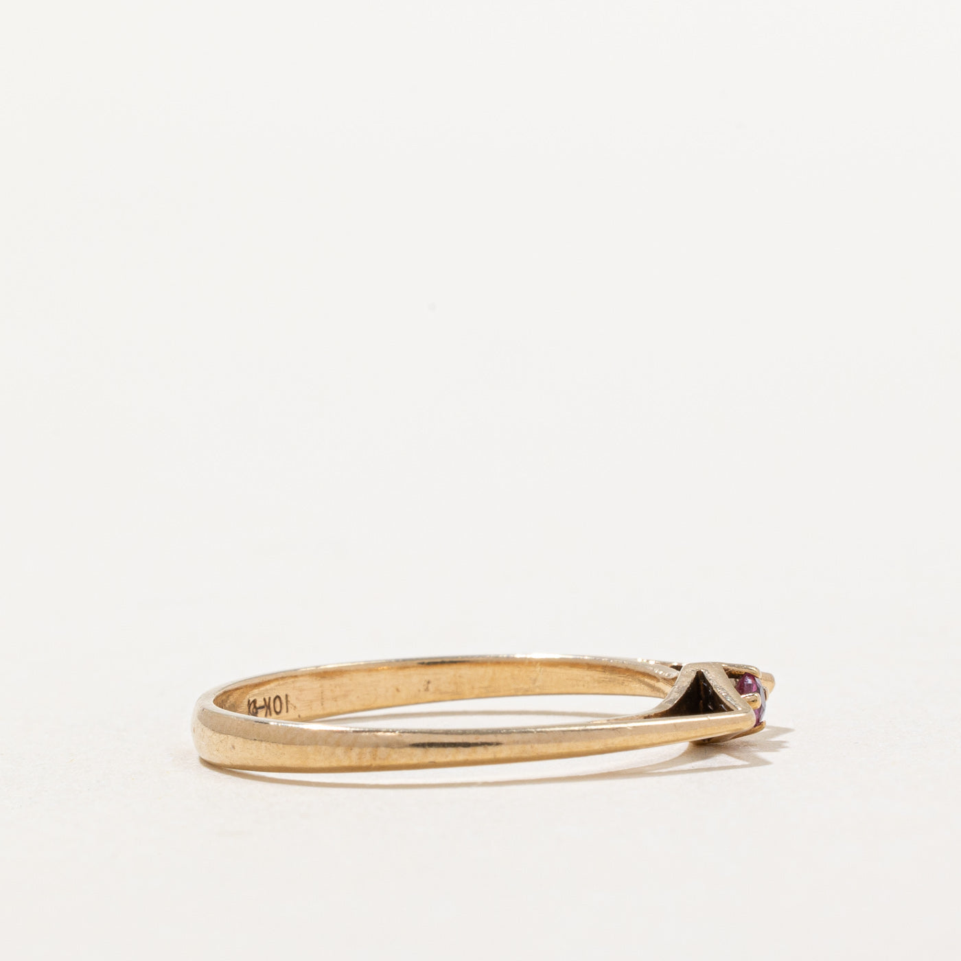 Bague rubis | 0,04 ct | Taille 6,75 |