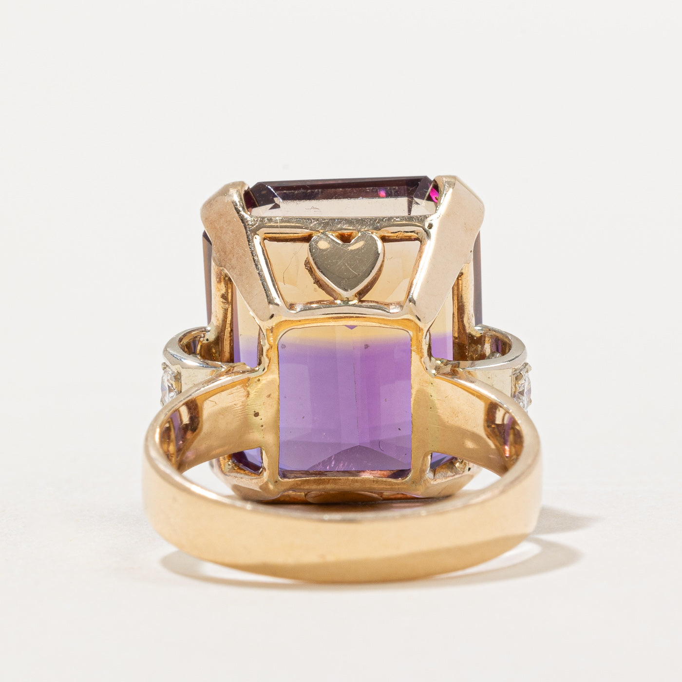 Ametrine & Diamond Cocktail Ring | 15.00ct, 0.20ctw | SZ 6.5 |