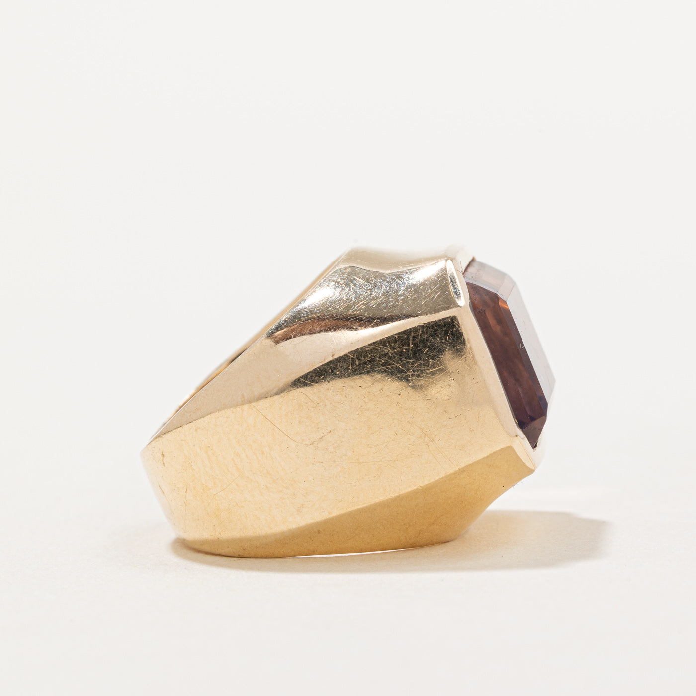 Emerald Cut Amethyst Cocktail Ring | 11.00ct | SZ 5 |
