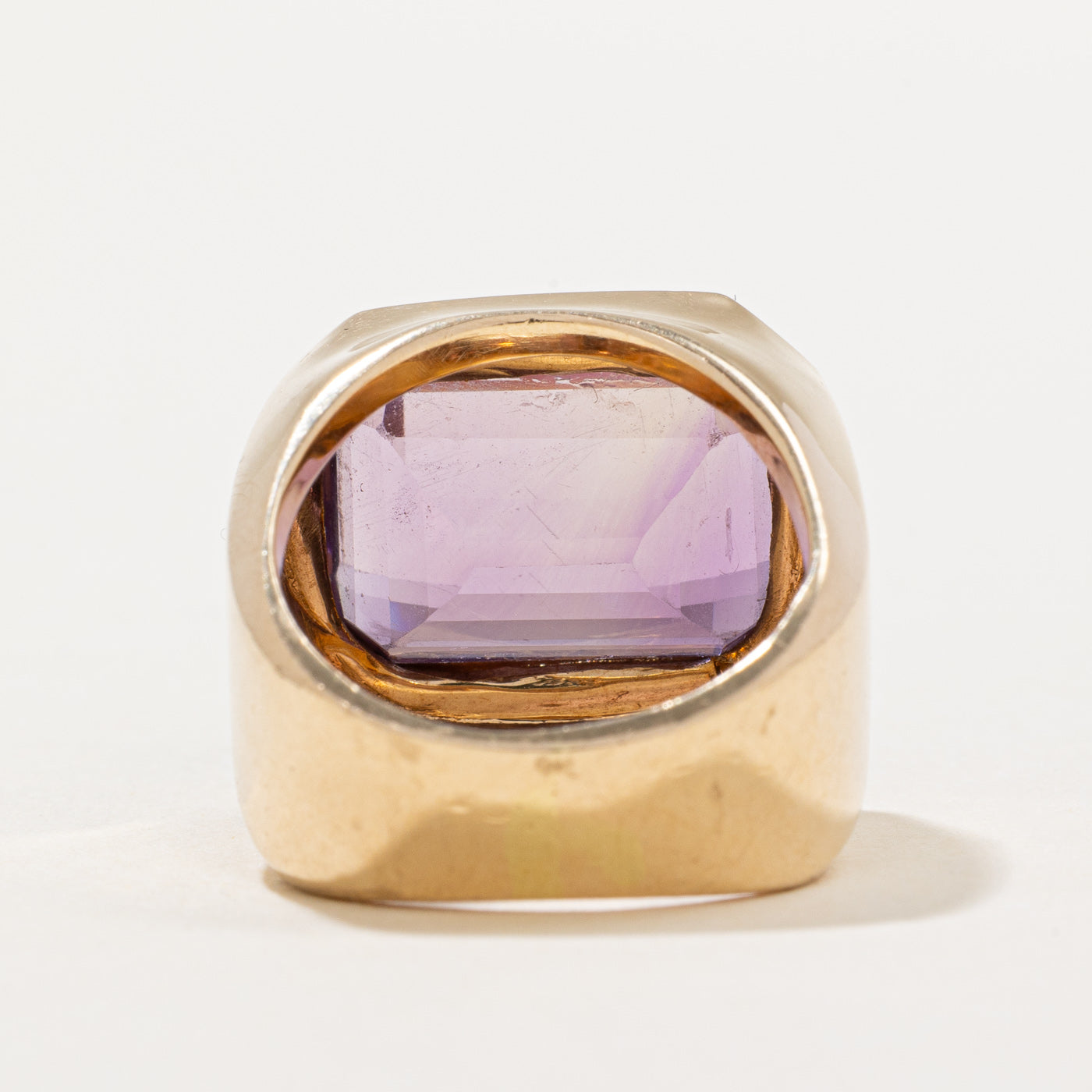 Emerald Cut Amethyst Cocktail Ring | 11.00ct | SZ 5 |